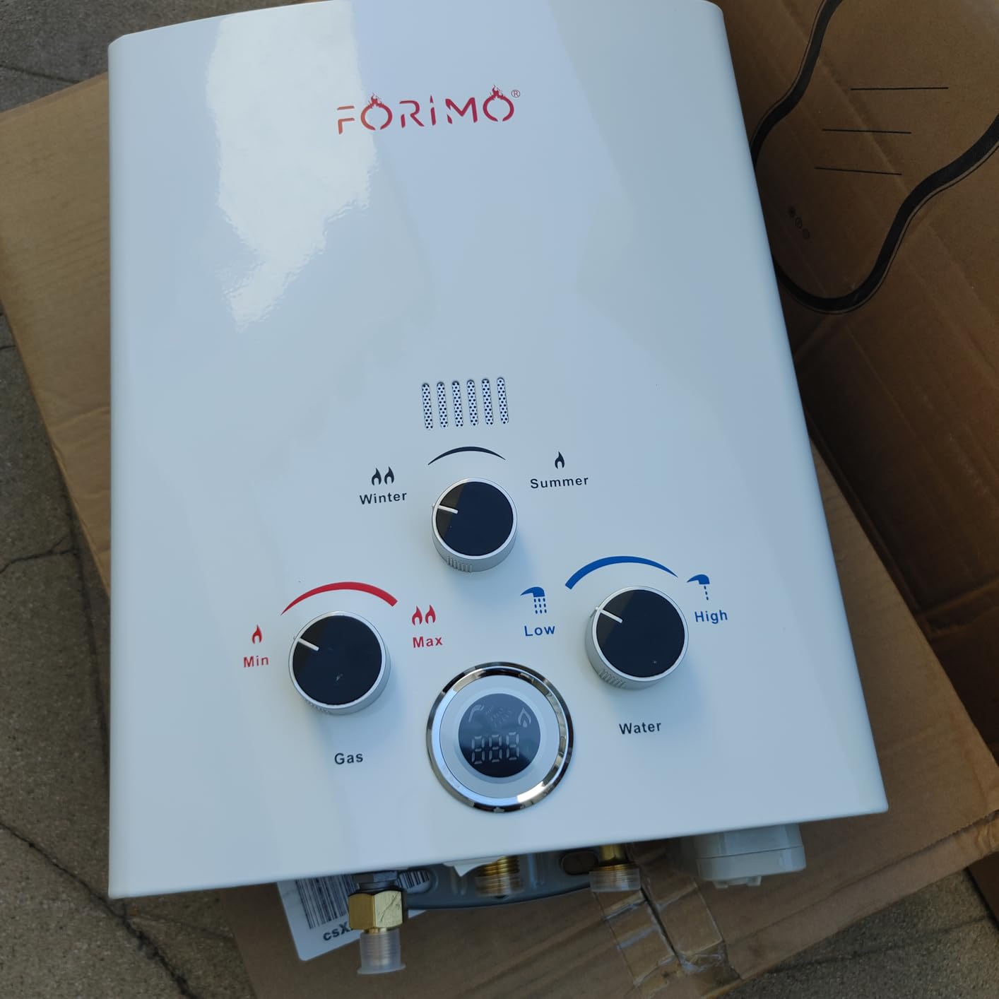 Tankless Water Heater Propane,2.11GPM 8L Outdoor Portable Water Heater,with 2 GPM Water Pump, with Digital Display Multi-Protection for Camping Trips Boat Cabins - Customer Photo 2