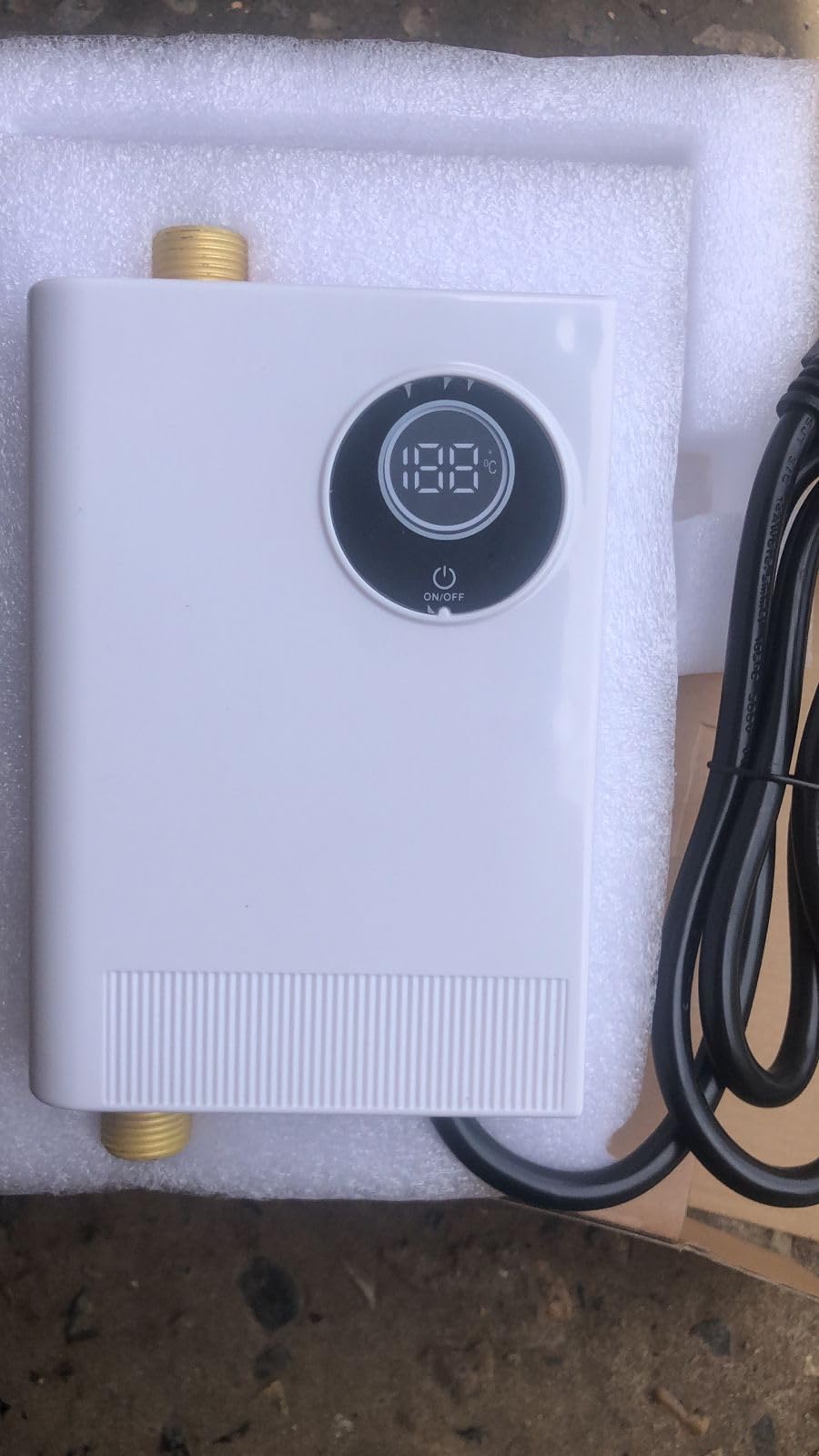 110V Tankless Water Heater Electric, 3000W Compact Water Heater Under Sink, Conveniently Convertible Between Fahrenheit and Celsius - Customer Photo 3