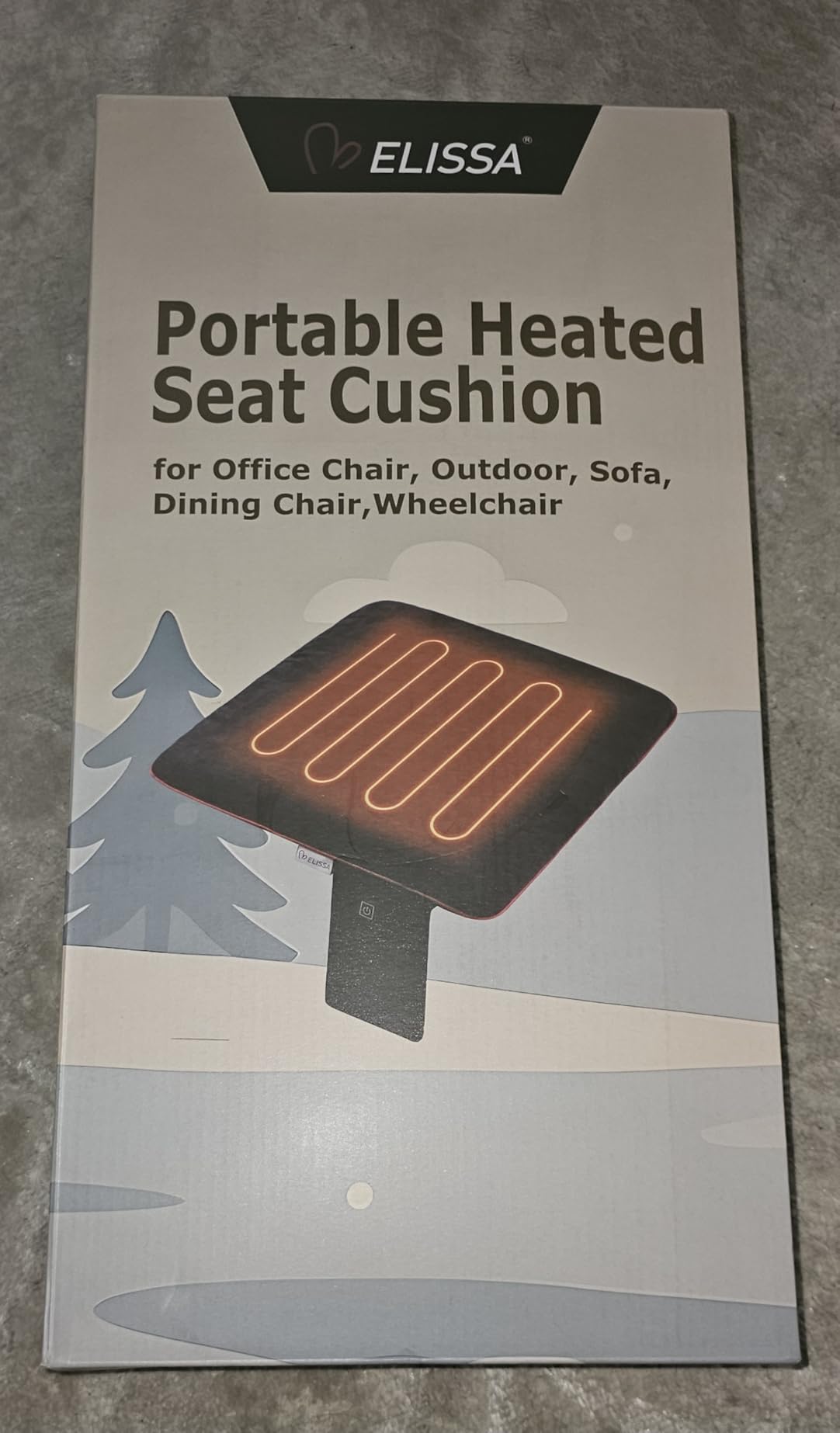 Melissa Portable Heated Seat Cushion with USB, 3 Heat Settings, Foldable Heating Chair Pad for Office, Home, Stadium, outdoor, Camping, Wheelchair – Lightweight & Easy to Carry - 17x17x1.4 inch(Black) - Customer Photo 3