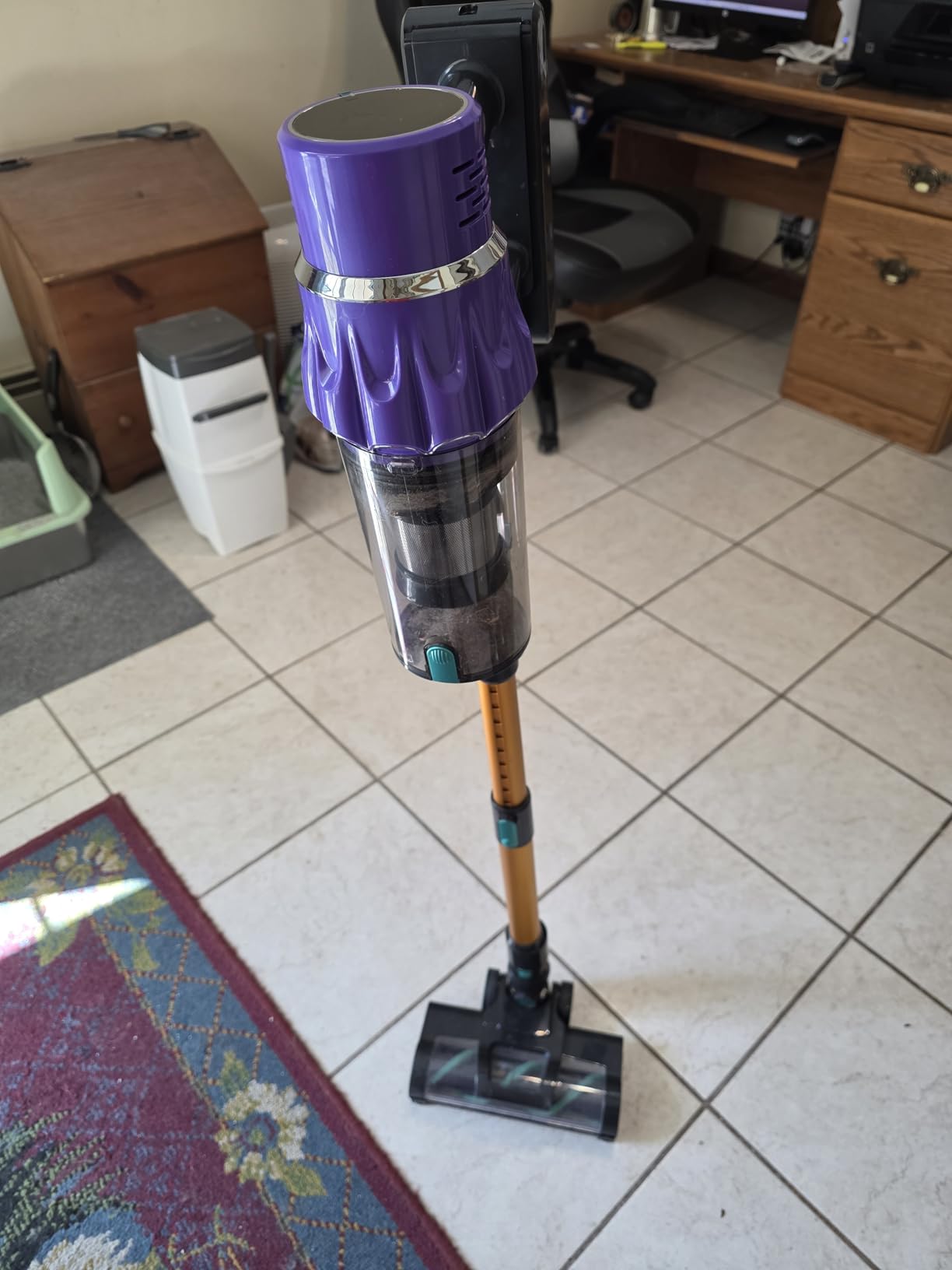 Cordless Vacuum Cleaner, 50KPA/70Mins Vacuum Cleaners for Home with Auto Dust Detection/LED Touch Display, Stick Vacuum Cordless Rechargeable, Pet Vacuum for Pet Hair,Hardwood Floor,Carpet - Customer Photo 2