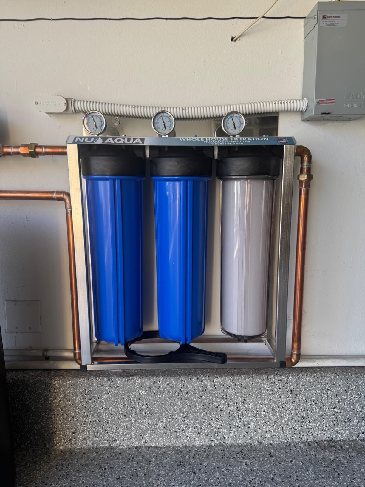 NU Aqua 4 Stage Salt Free Water Softener Whole House Water Filter System with Total Filtration - Customer Photo 1
