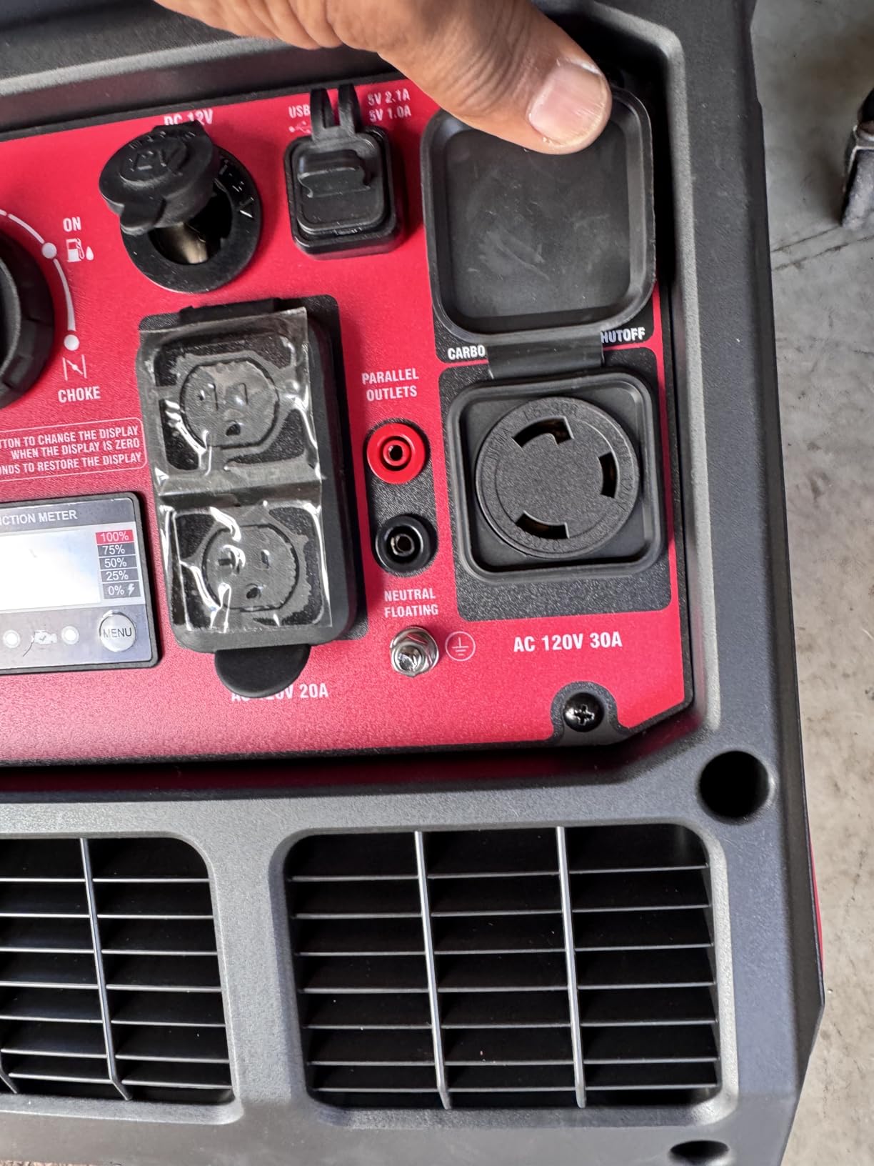 4400-Watt Portable Inverter Generator, PowerSmart Gas Powered, CO-Sensor, Lightweight & Quiet for Home Use and Emergency Backup, Camping, EPA Compliant - Customer Photo 1