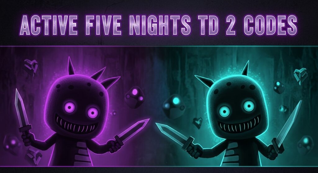 The current image has no alternative text. The file name is: Five-Nights-TD-2-codes-1.jpg