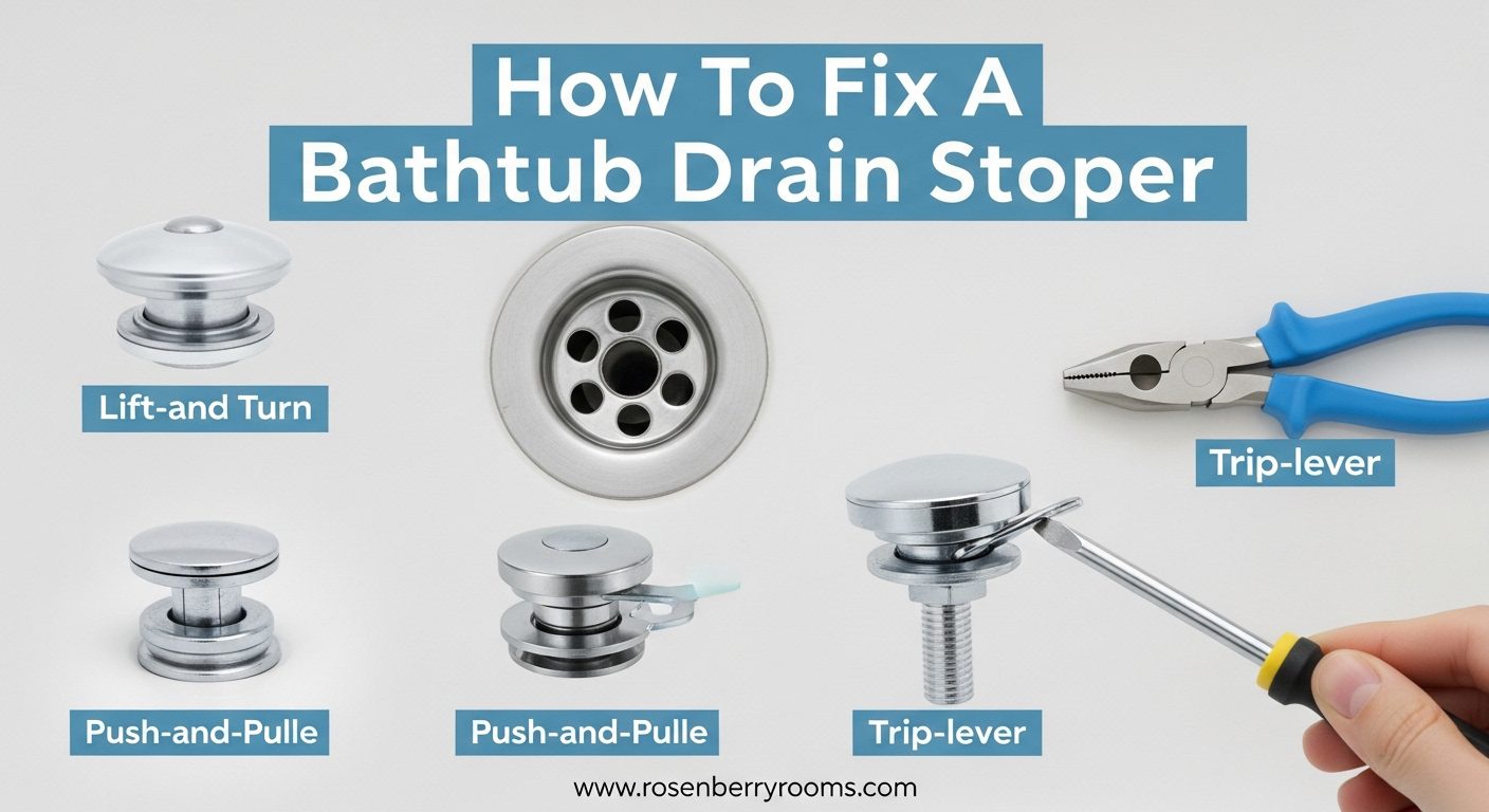 How To Fix A Bathtub Drain Stopper