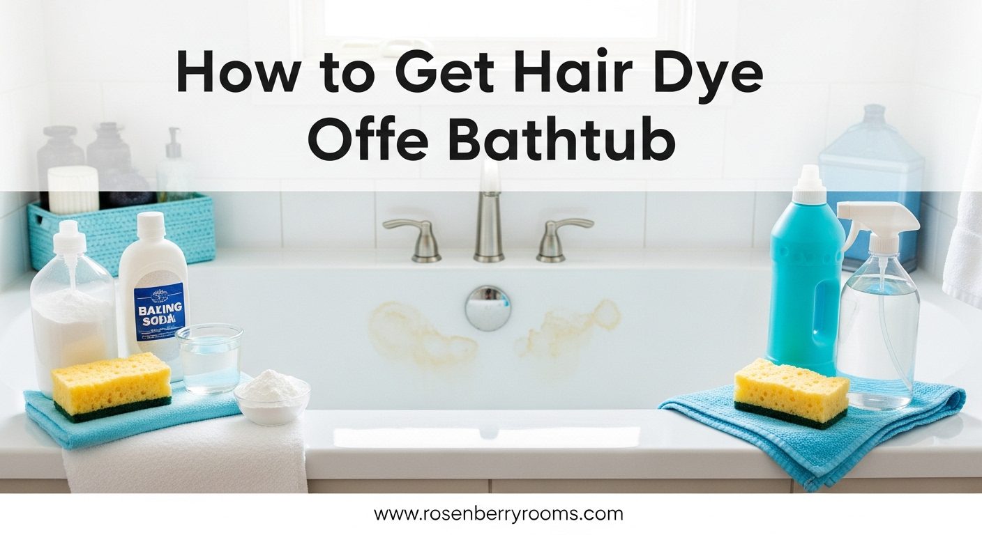 How to Get Hair Dye Off Bathtub