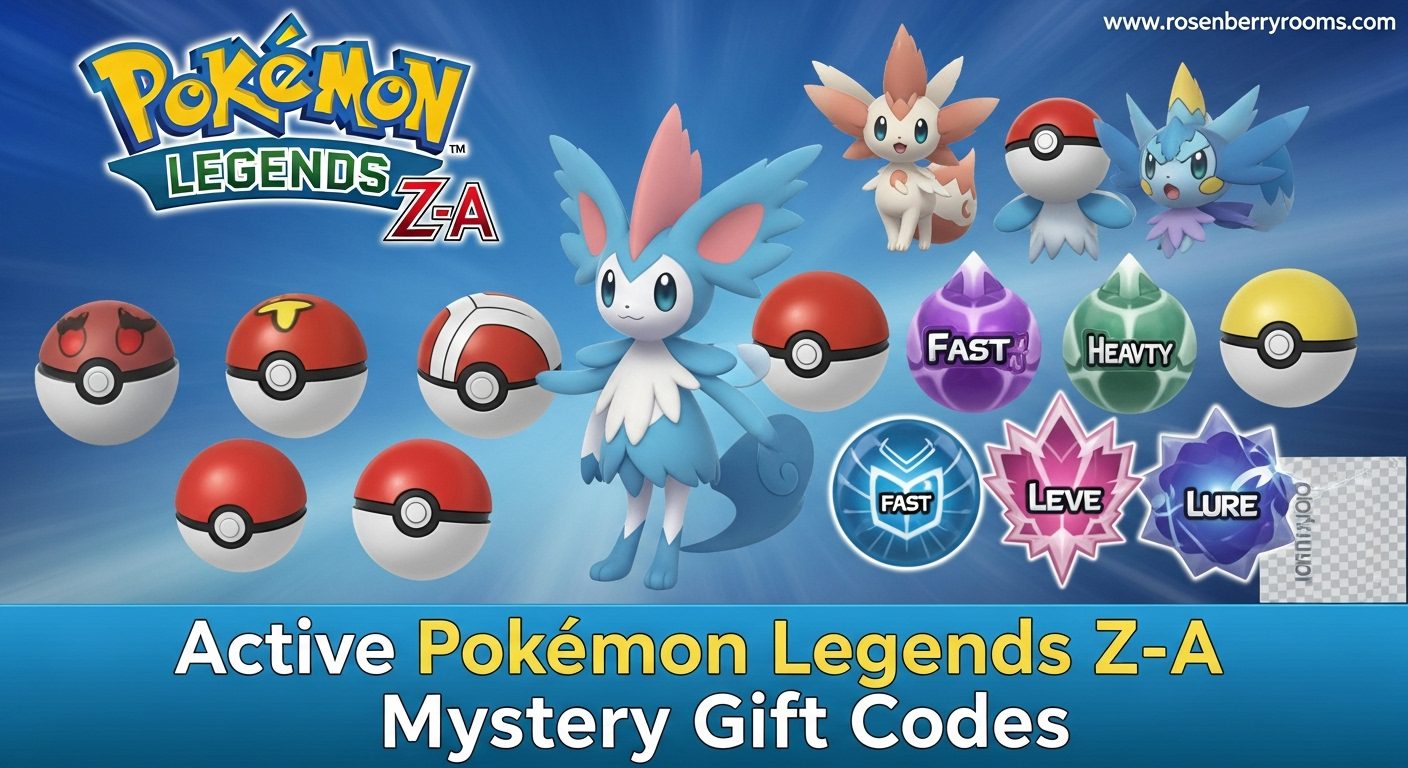 Pokemon Legends Z-A Mystery Gift Codes
