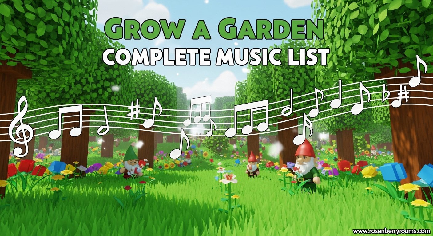 Roblox Grow a Garden All Music IDs & Tracks