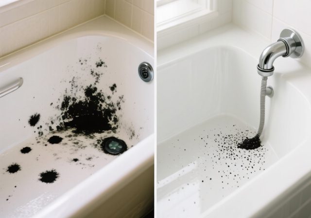 Black Stuff In Bathtub [cy]: Complete Guide to Causes and Solutions - RosenberryRooms