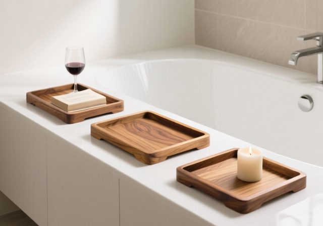 Best Teak Bathtub Trays [cy]: 8 Models Tested & Reviewed - RosenberryRooms