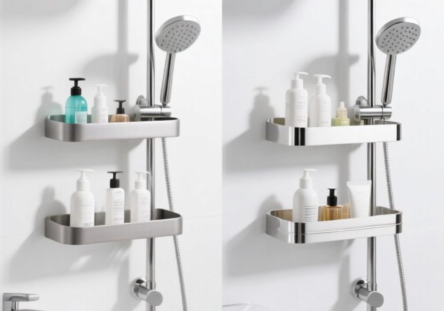 Aluminum vs Stainless Steel Shower Caddy: Complete [cy] Guide - RosenberryRooms