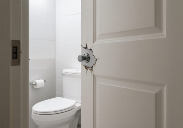 How to Fix a Bathroom Door That Hits the Toilet [cy]: 5 Solutions - RosenberryRooms