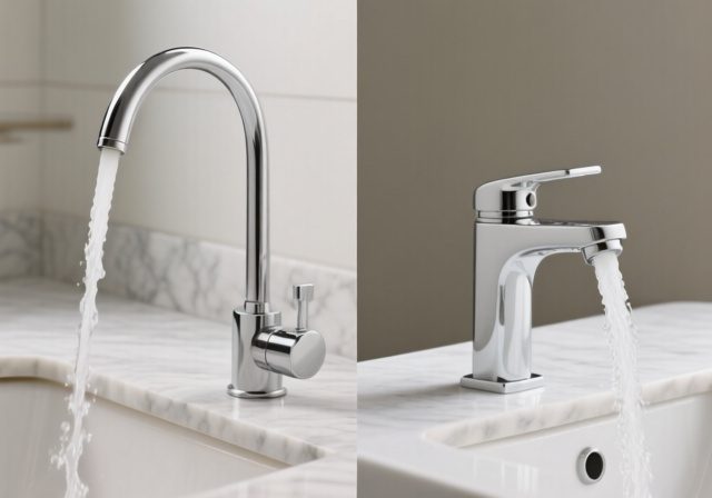 High Arc vs Low Arc Bathroom Faucets: Which Should You Choose? - RosenberryRooms