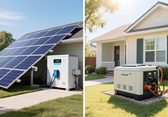 Solar Panels vs Generator For Home [cy]: Which Backup Power Wins? - RosenberryRooms