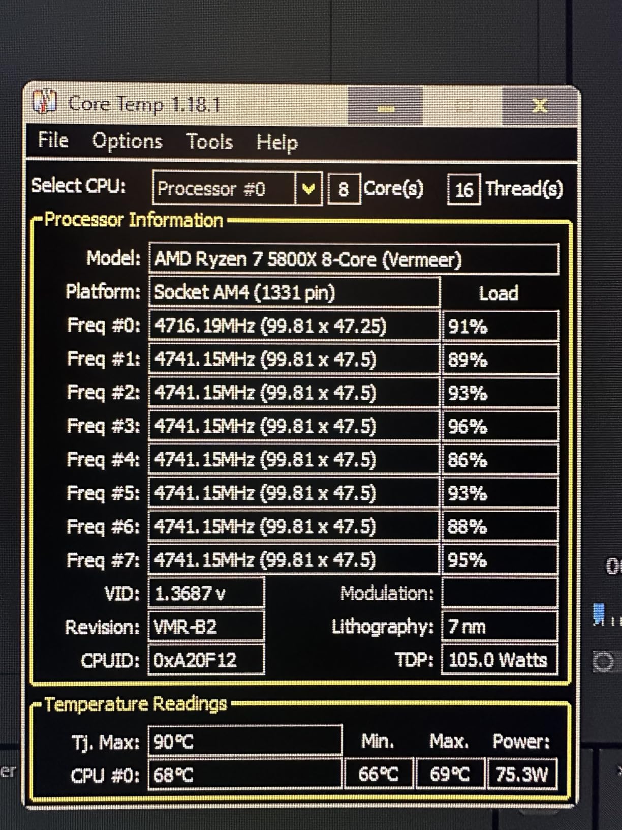 AMD Ryzen 7 5800X 8-core, 16-thread unlocked desktop processor customer photo 1