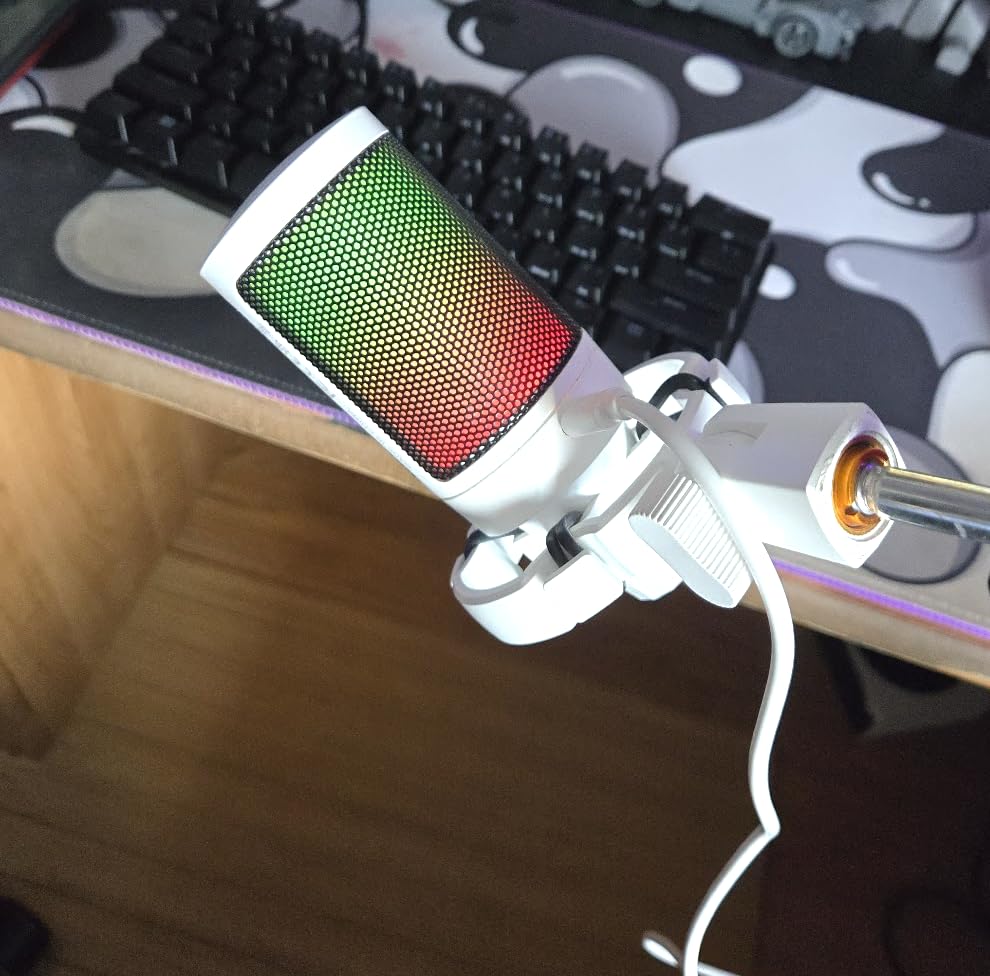 FIFINE AmpliGame A6T USB Gaming Microphone Kit, Condenser Mic for Streaming | Mute Button, RGB Indicator, Boom Arm, Gain Control, Pop Filter, Shock Mount, for PC PS4/5 Discord Twitch Podcasts YouTube customer photo 1