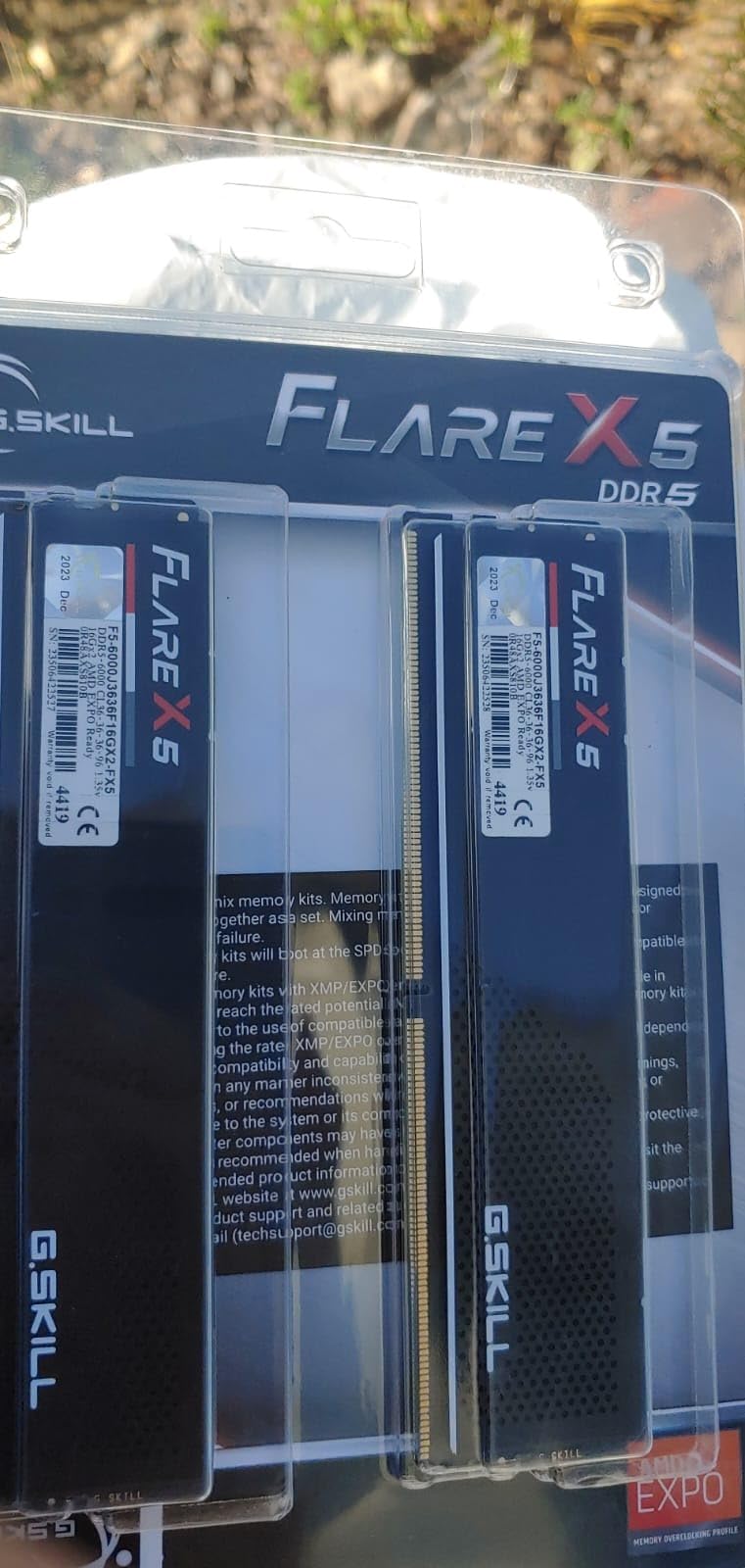 G.SKILL Flare X5 Series DDR5 RAM (AMD Expo & Intel XMP 3.0) 32GB (2x16GB) 6000MT/s CL36-36-36-96 1.35V Desktop Computer Memory U-DIMM - Matte Black (F5-6000J3636F16GX2-FX5) customer photo 2