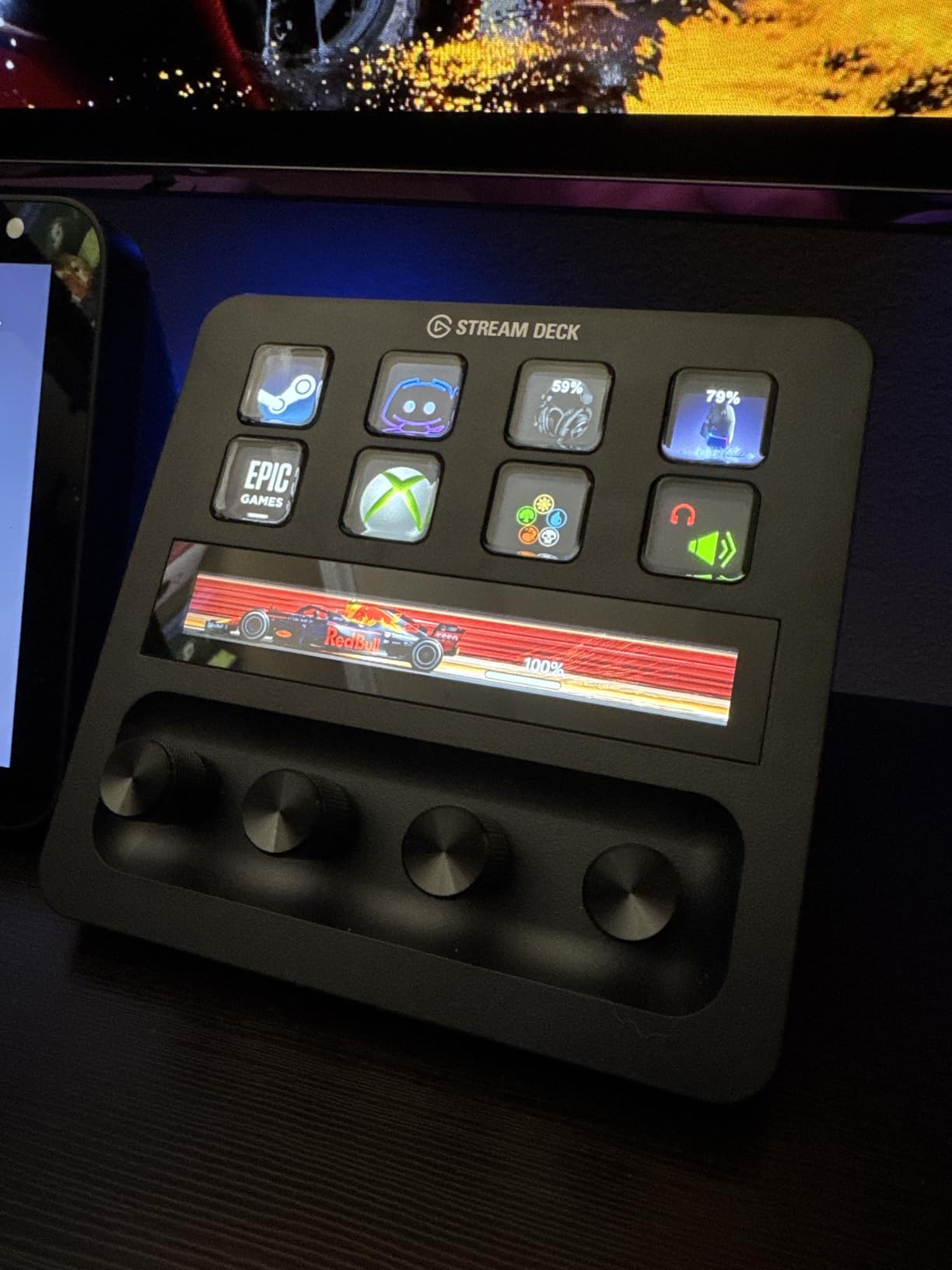 Elgato Stream Deck +, Audio Mixer, Production Console and Studio Controller for Content Creators, Streaming, Gaming, with customizable touch strip dials and LCD keys, works with Mac and PC customer photo 1