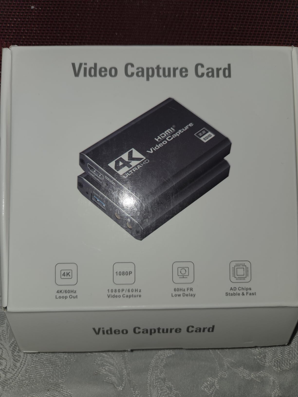 4K HDMI Capture Card USB 3.0 - 1080P 60FPS Gaming & Streaming Video Capture Card with HDMI Loop-Out, Plug & Play, Low-Latency Recording for PS5/PS4/Xbox/Switch/OBS/PC/Mac customer photo 1