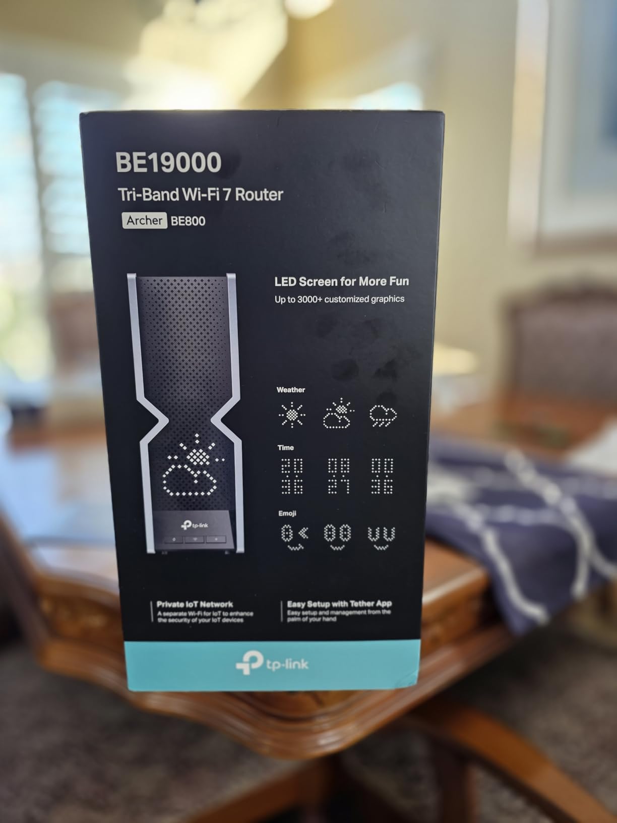 TP-Link Tri-Band BE9300 WiFi 7 Router (Archer BE550) - 6-Stream, Full 2.5G Ports, 6 Internal Antennas, Up to 2,000 sq. ft. customer photo 1