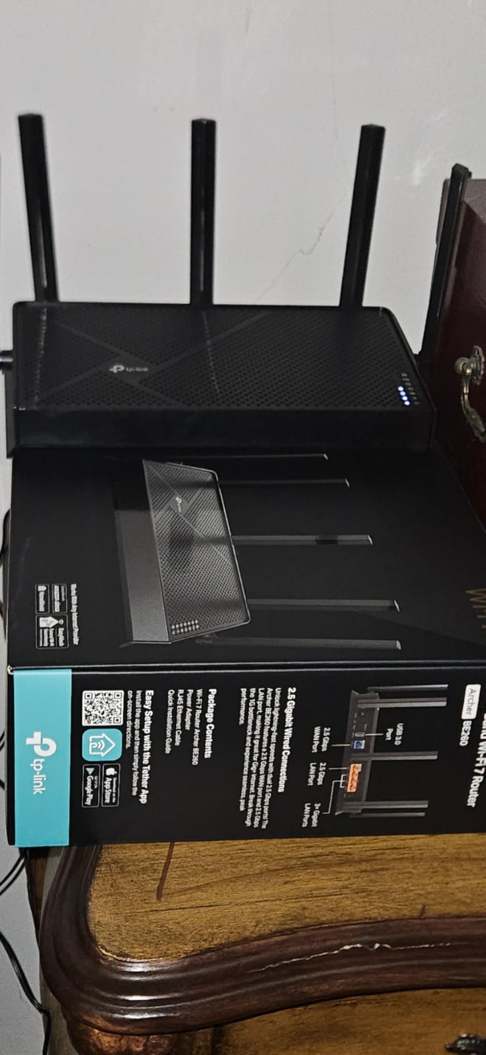 TP-Link Dual-Band BE3600 Wi-Fi 7 Router Archer BE230 | 4-Stream | 2x2.5G + 3x1G Ports, USB 3.0, 2.0 GHz Quad Core, 4 Antennas | VPN, EasyMesh, HomeShield, MLO, Private IOT | Free Expert Support customer photo 2