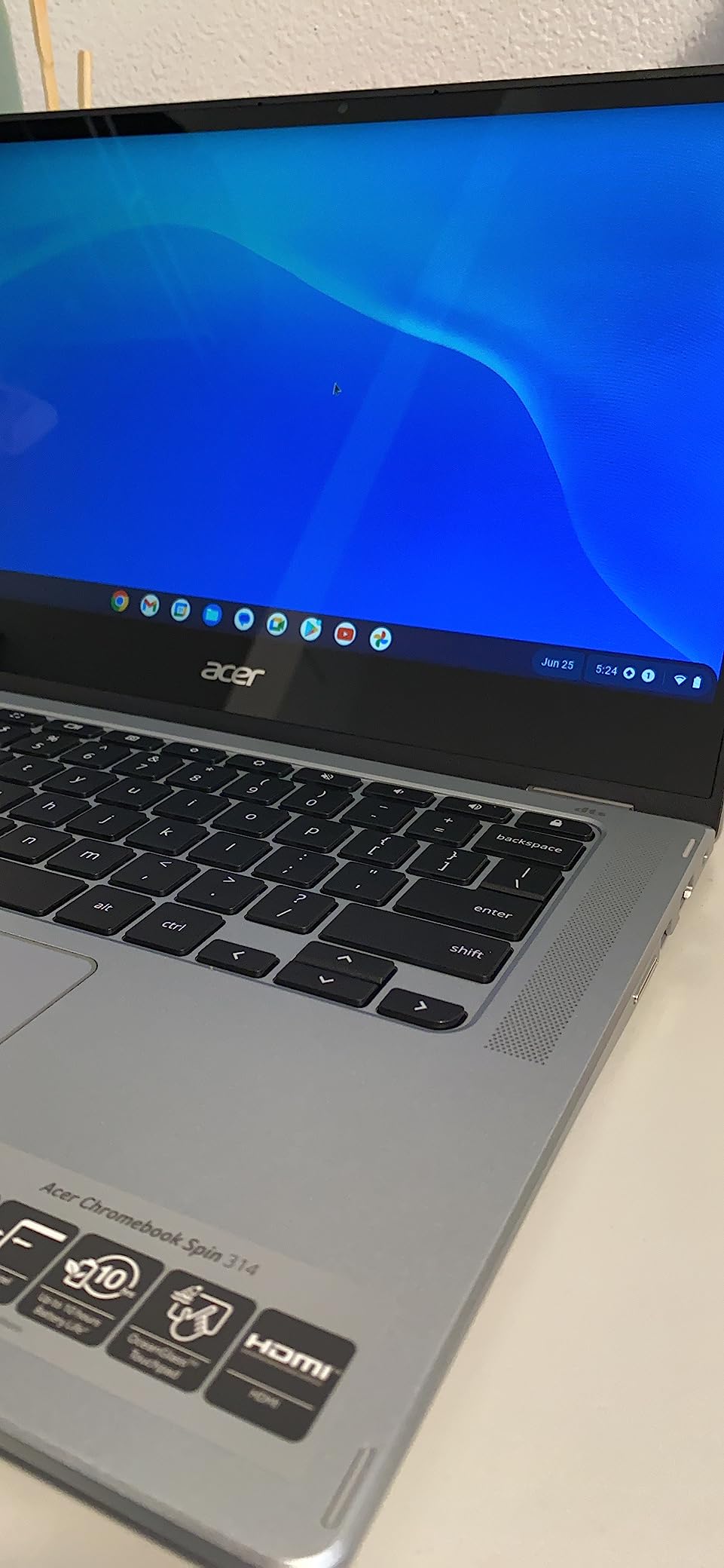 acer Chromebook Plus 515 Laptop with Google AI - 15.6