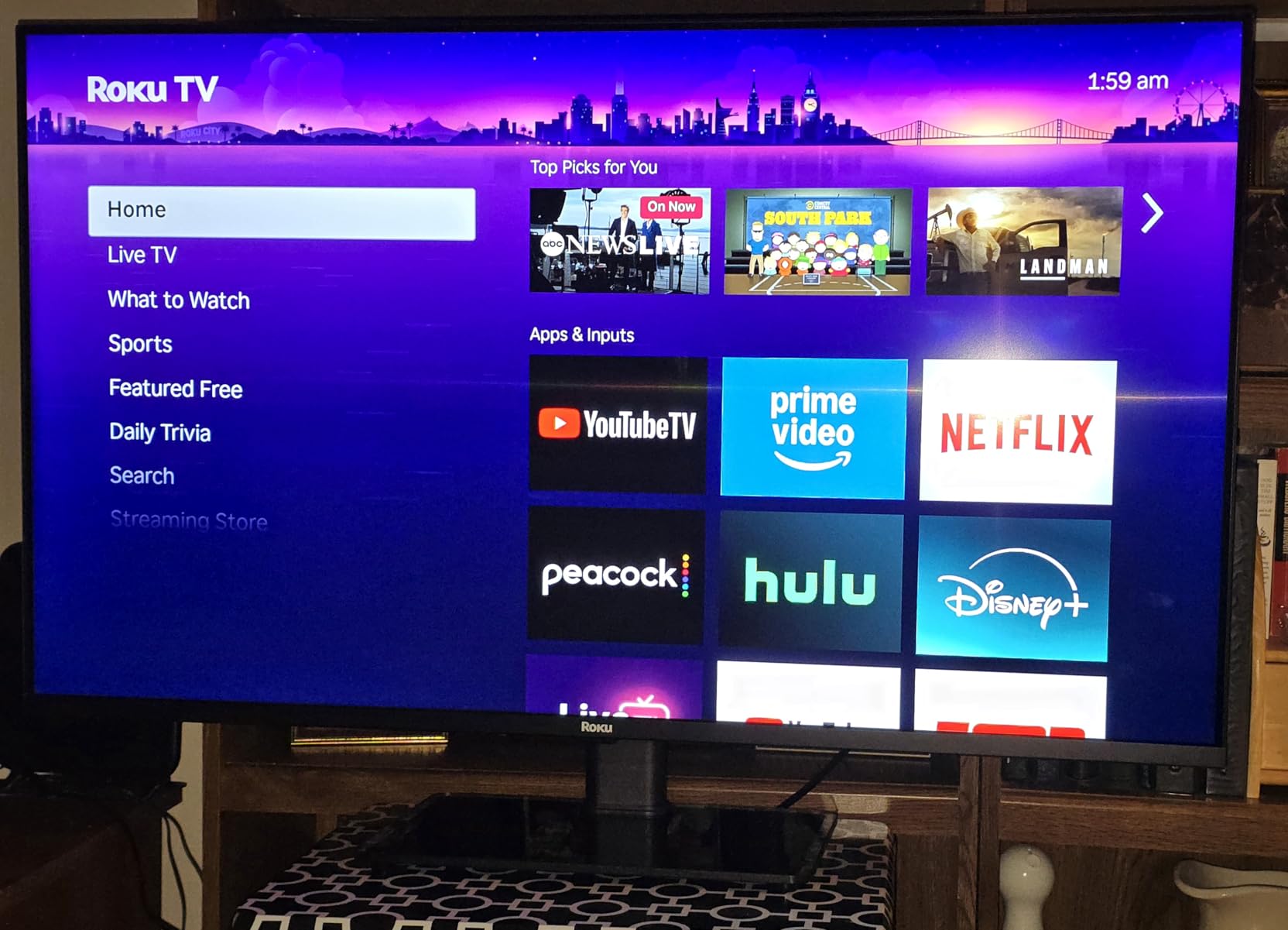 Roku Smart TV - 43-Inch Select Series, 4K HDR TV - RokuTV with Enhanced Voice Remote - Flat Screen LED Television with Wi-Fi for Streaming Live Local News, Sports, Family Entertainment customer photo 2