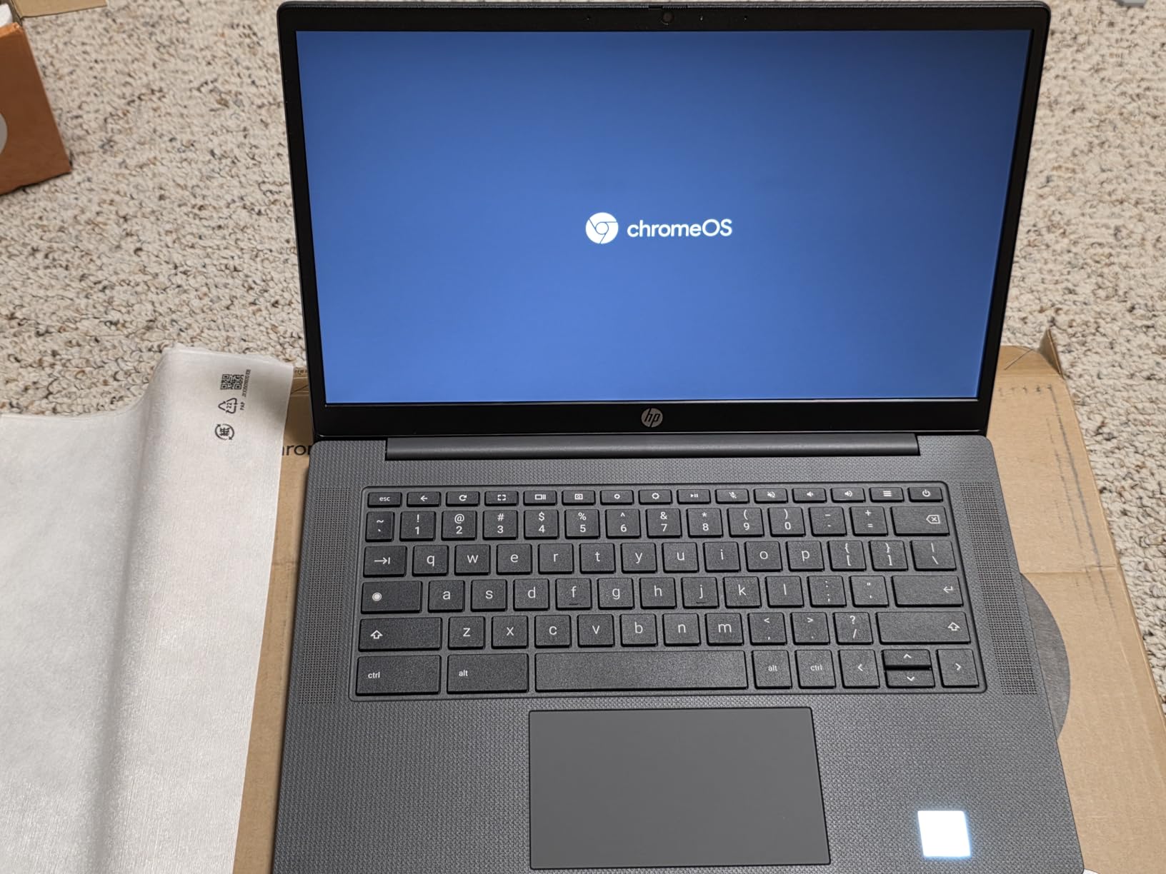 Chromebook 14 inch Laptop, HD Display, Intel Processor N100, 8 GB RAM, 128 GB UFS, UHD Graphics, Chrome OS, Chalkboard Gray, 14a-nf0099nr customer photo 2