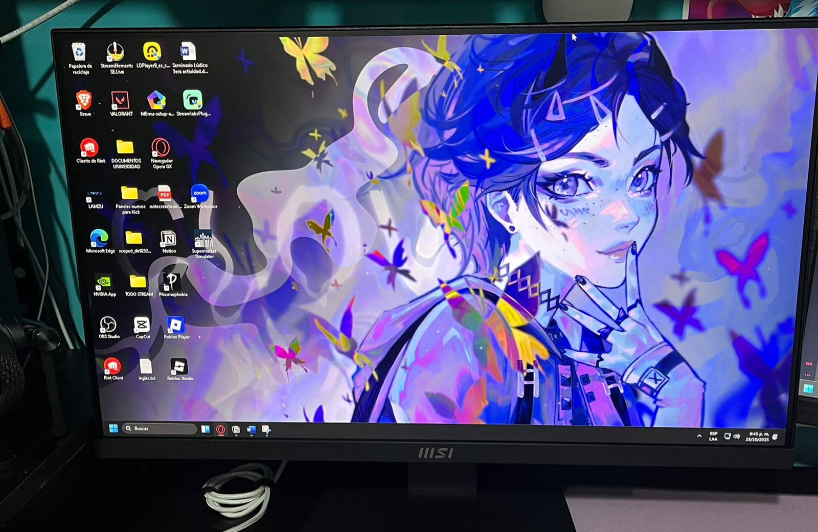 MSI PRO MP243L E14 24-inch IPS 1080p Gaming Office Monitor, 144Hz, FreeSync, HDR Ready, 1ms customer photo 2