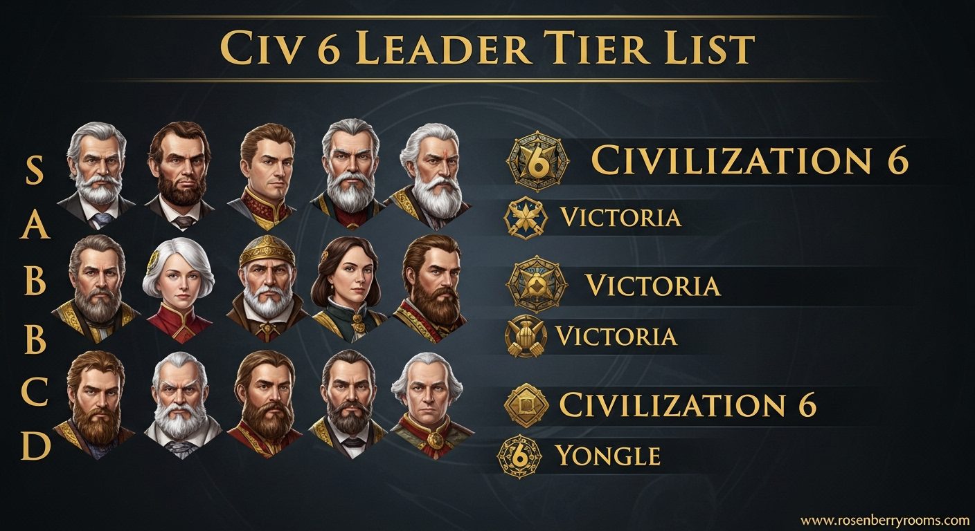 Civ 6 Leaders Tier List