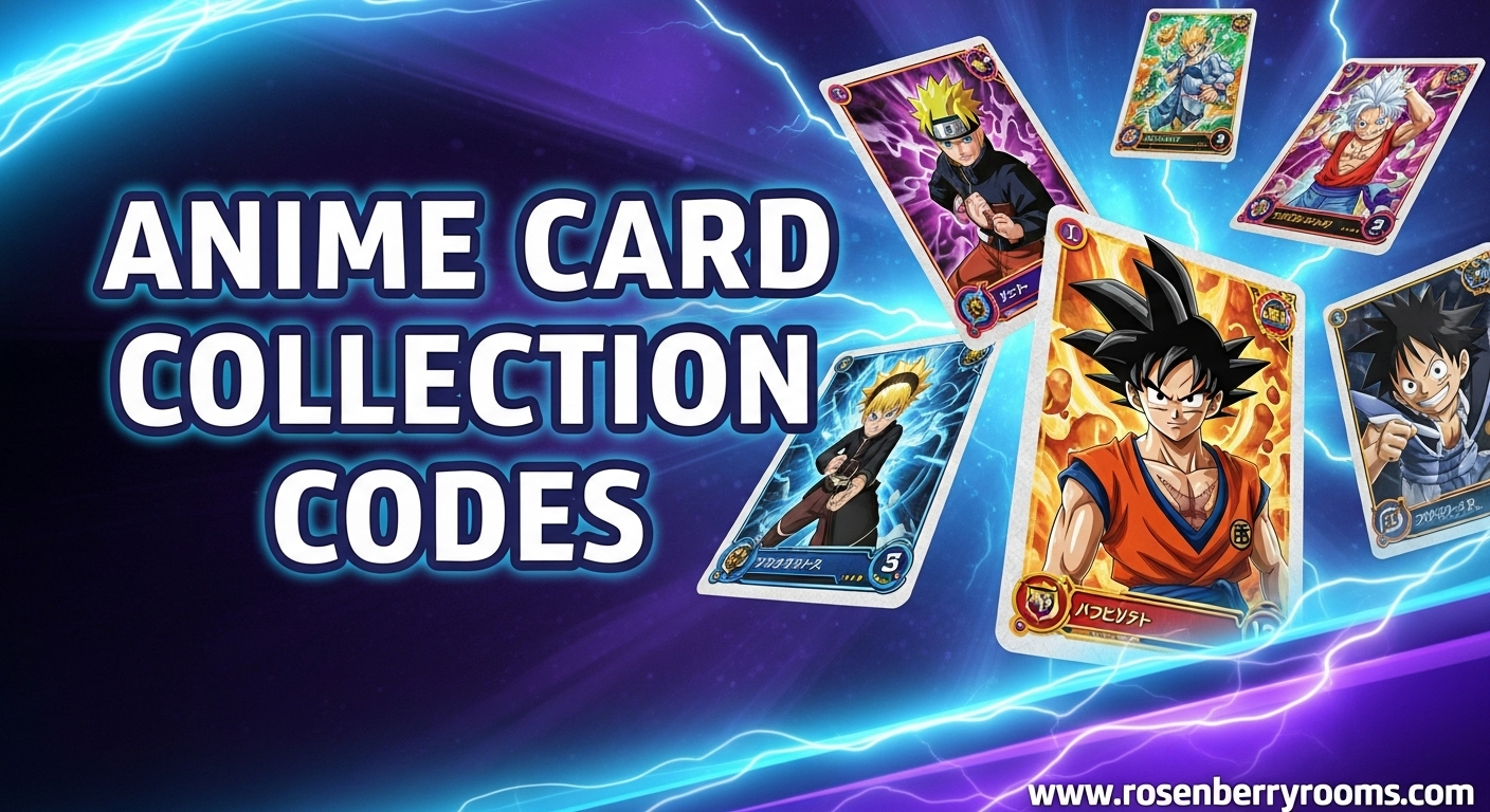 Anime Card Collection Codes