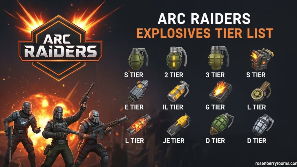 Current image: Arc Raiders Explosives Tier List