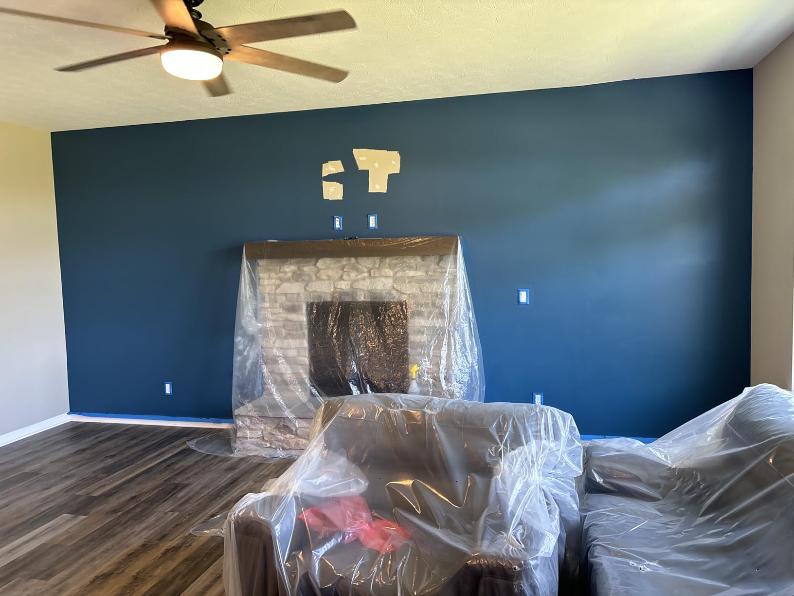 ScotchBlue Original Multi-Surface Painters Tape, 2 Inch Wide (1.88 In. x 60 Yds), 1 Roll Blue Paint Tape Protects Surfaces & Removes Easily, Masking Tape for Indoor and Outdoor Use (2090-48NC) Customer Review ScotchBlue Original Multi-Surface Painters Tape, 2 Inch Wide (1.88 In. x 60 Yds), 1 Roll Blue Paint Tape Protects Surfaces & Removes Easily, Masking Tape for Indoor and Outdoor Use (2090-48NC) - Customer Photo 2