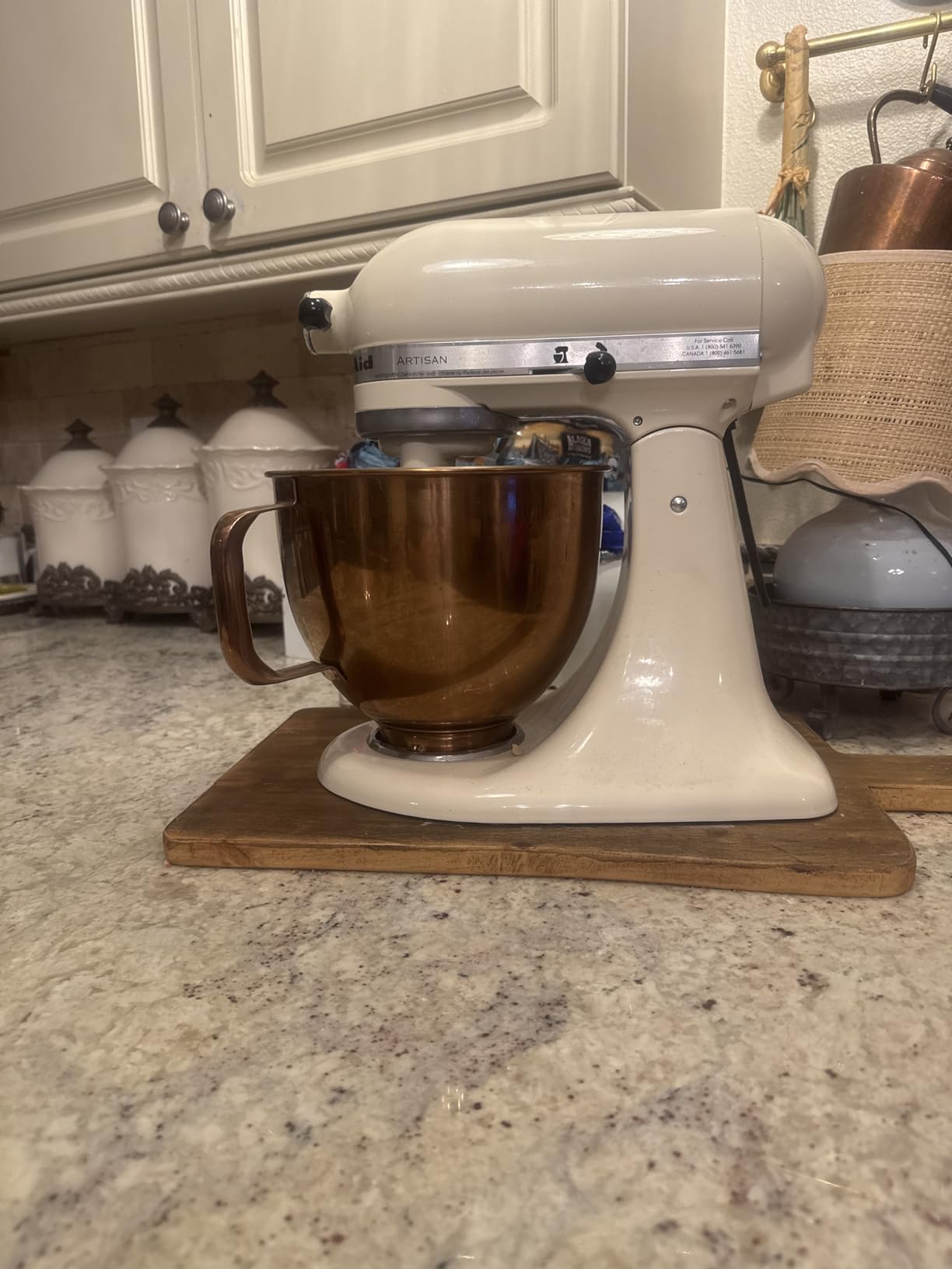KitchenAid Artisan Series 5 Quart Tilt Head Stand Mixer with Pouring Shield KSM150PS, Almond Cream Customer Review KitchenAid Artisan Series 5 Quart Tilt Head Stand Mixer with Pouring Shield KSM150PS, Almond Cream - Customer Photo 1