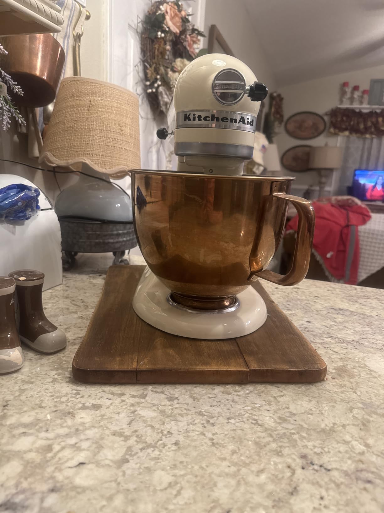 KitchenAid Artisan Series 5 Quart Tilt Head Stand Mixer with Pouring Shield KSM150PS, Almond Cream Customer Review KitchenAid Artisan Series 5 Quart Tilt Head Stand Mixer with Pouring Shield KSM150PS, Almond Cream - Customer Photo 2