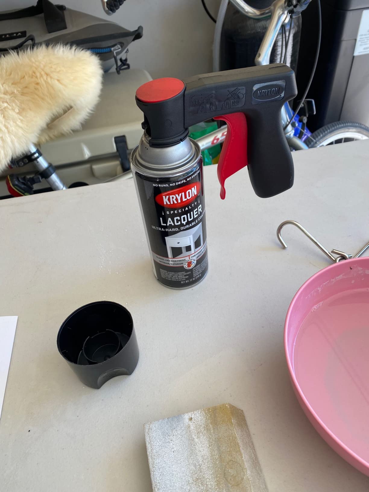 Krylon K07032 Lacquer Spray Special Purpose Aerosol, Clear Gloss, 12 Ounce - Customer Photo 4