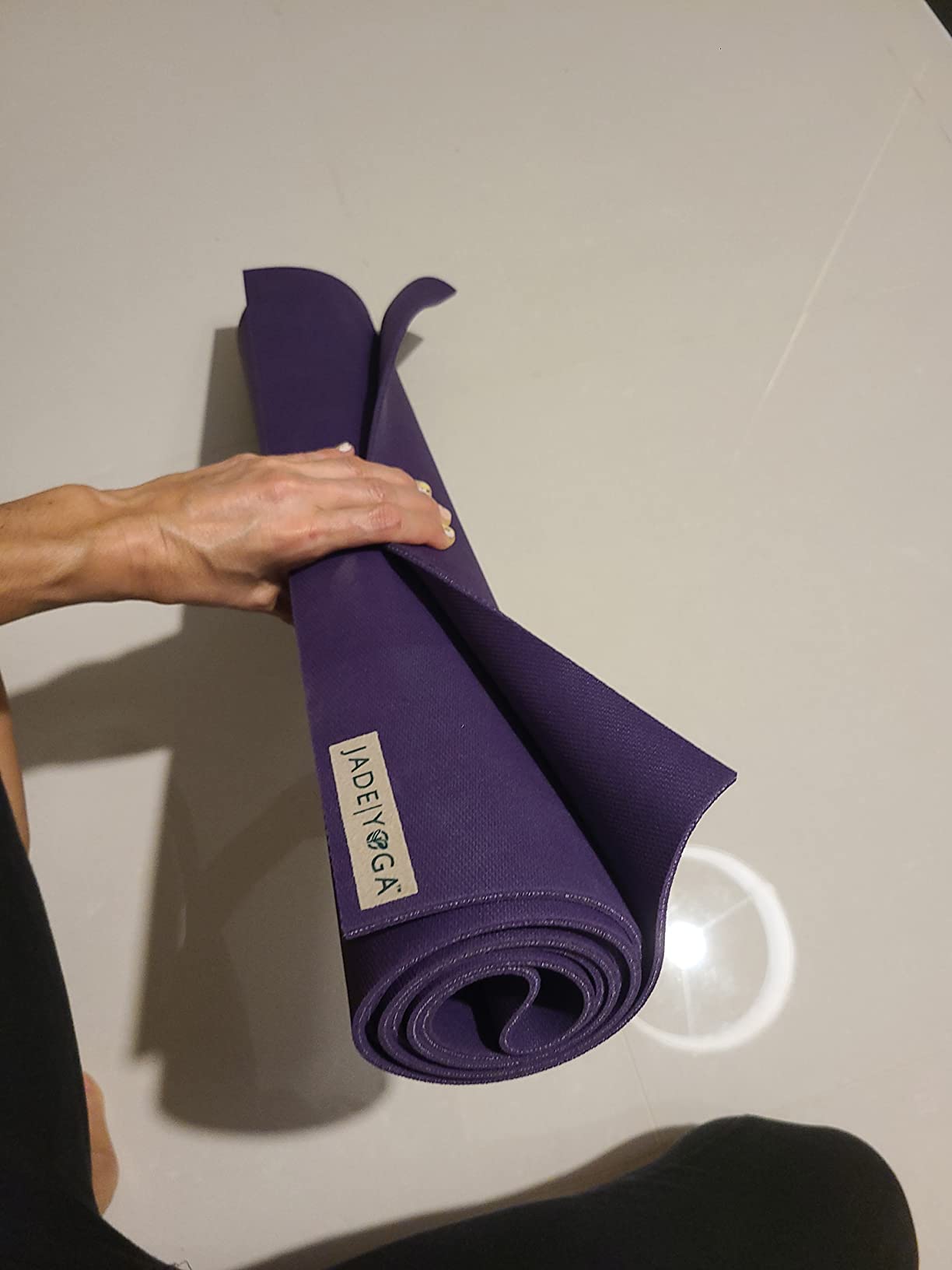 JadeYoga Harmony Yoga Mat - Durable & Thick Gym Fitness Mat, Non-Slip Natural Rubber Yoga Mat - Home Exercise & Stretching Mat, Workout Mat - Yoga, Pilates & Meditation for Women & Men Customer Review JadeYoga Harmony Yoga Mat - Durable & Thick Gym Fitness Mat, Non-Slip Natural Rubber Yoga Mat - Home Exercise & Stretching Mat, Workout Mat - Yoga, Pilates & Meditation for Women & Men - Customer Photo 2