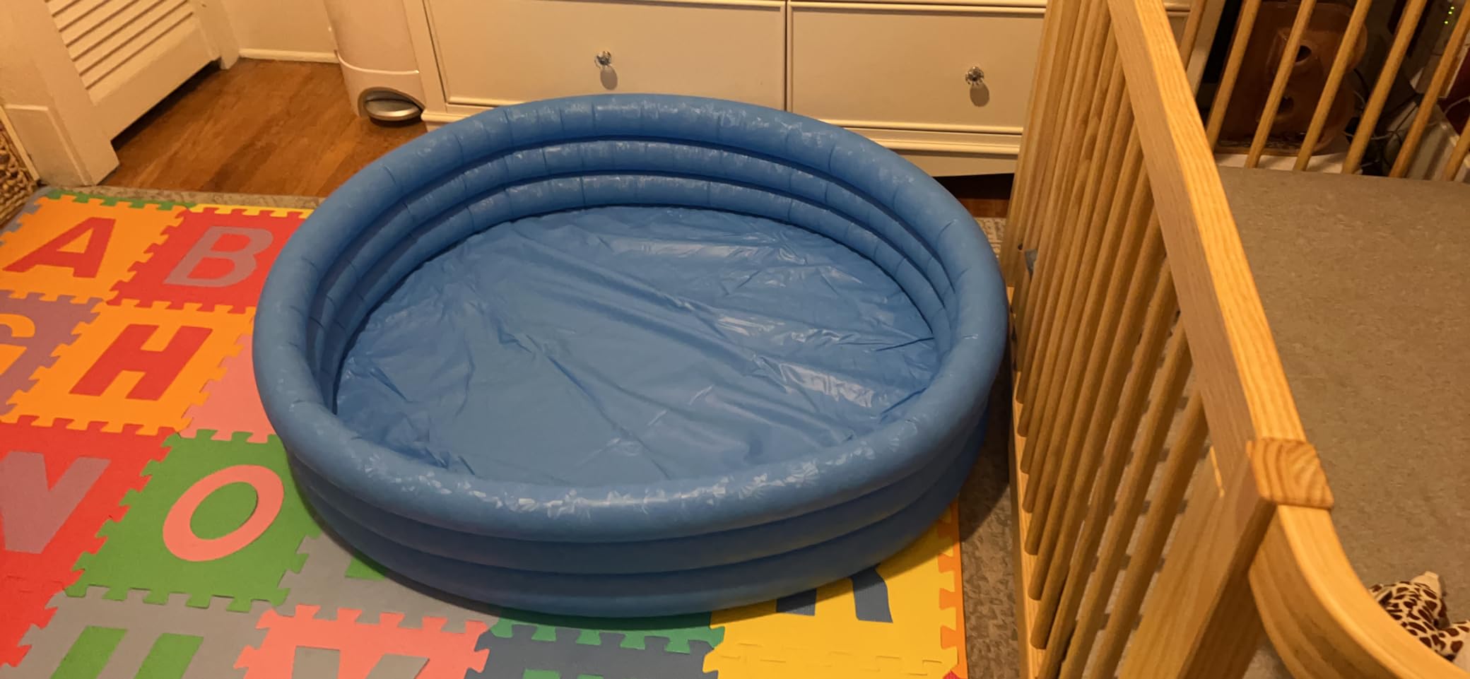INTEX 59416EP Crystal Blue Inflatable Kiddie Swimming Pool, 45in x 10in customer photo 2