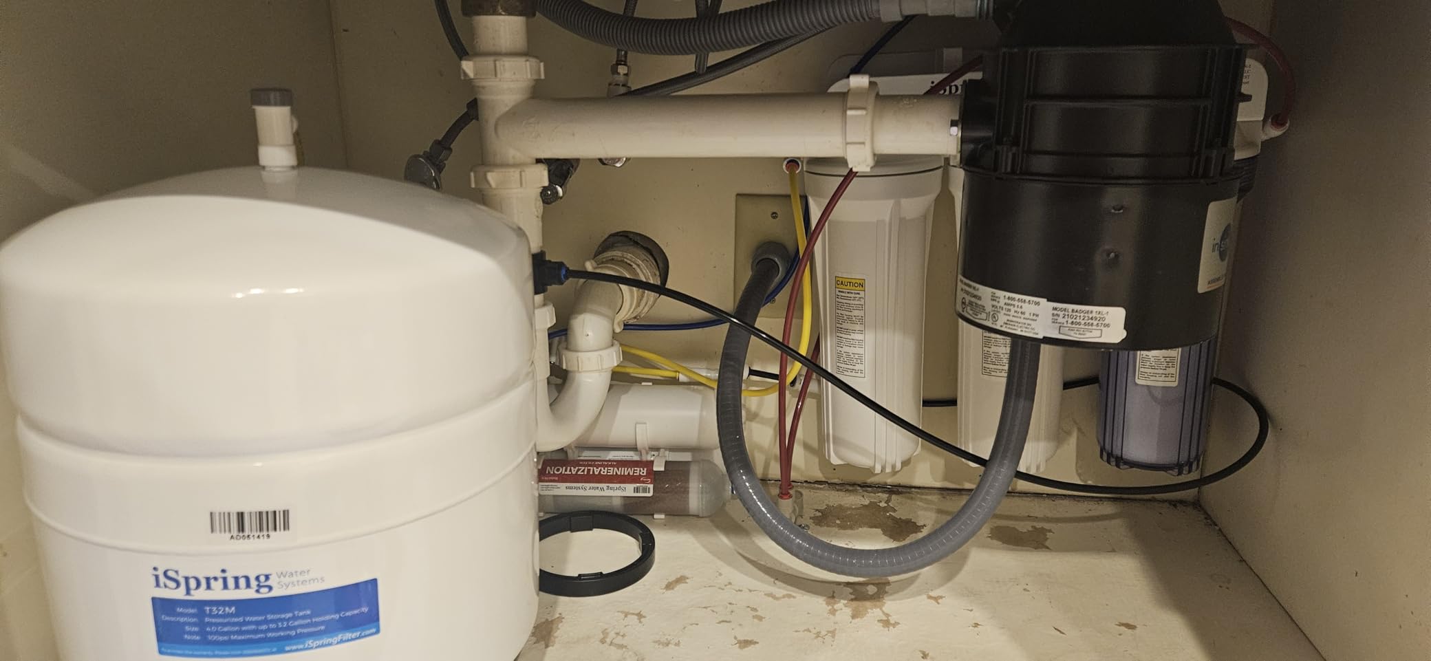 iSpring RCC7, NSF Certified, High Capacity Under Sink 5-Stage Reverse Osmosis Water Filter, RO Drinking System, 75 GPD, Brushed Nickel Faucet, Patented Top-Mounted Faucet Design for Easy Installation - Customer Photo 1