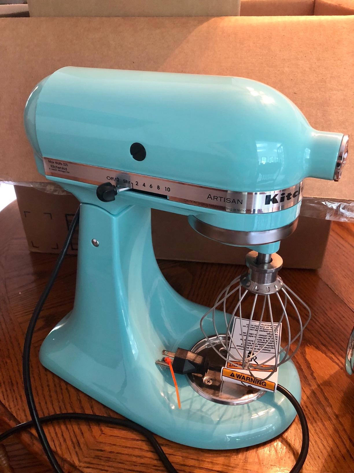 KitchenAid Artisan Series 5 Quart Tilt Head Stand Mixer with Pouring Shield KSM150PS, Aqua Sky Customer Review KitchenAid Artisan Series 5 Quart Tilt Head Stand Mixer with Pouring Shield KSM150PS, Aqua Sky - Customer Photo 2