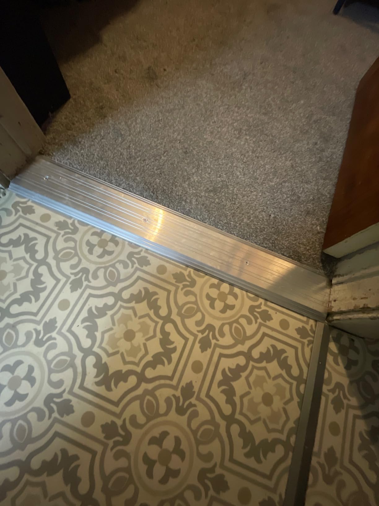 M-D Building Products 68361 Sturdy Aluminum Fluted Saddle Threshold, Mill Finish: Stylish Doorway Transition Draft Protection (1/4-Inch by 4-Inch - 36-Inch) TH041 Customer Review M-D Building Products 68361 Sturdy Aluminum Fluted Saddle Threshold, Mill Finish: Stylish Doorway Transition Draft Protection (1/4-Inch by 4-Inch - 36-Inch) TH041 - Customer Photo 1
