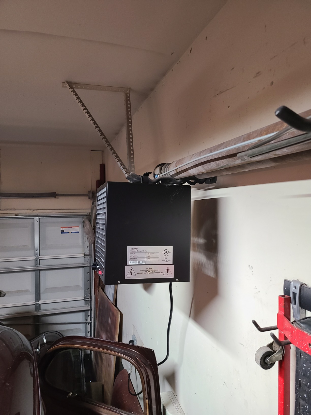 NewAir Electric Space Heater for Garage | Portable Heaters for Indoor Use | Ideal 240V Industrial Heater for Shop, Shed and Warehouse during Winter | Black Customer Review NewAir Electric Space Heater for Garage | Portable Heaters for Indoor Use | Ideal 240V Industrial Heater for Shop, Shed and Warehouse during Winter | Black - Customer Photo 1