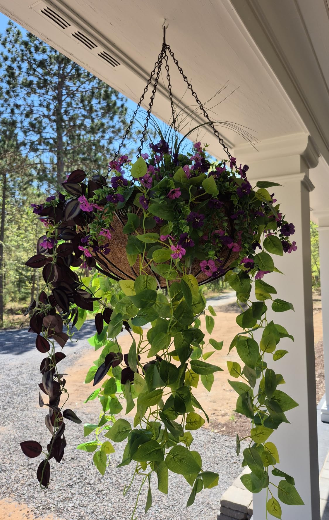 Arcadia Garden Products Emerald Series Round Hanging Basket Planters, 20-Inch Metal Copper Accent CB03 customer photo 1