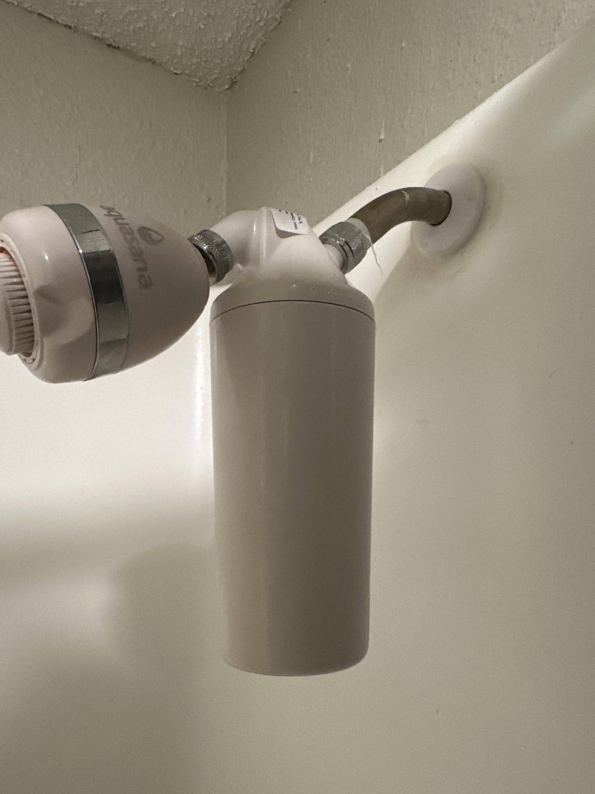 Aquasana Shower Filter | Dermatologist-recommended for softer, healthier skin & hair | Proven to reduce 90% of chlorine for 6 months | High pressure | Use your own shower head | AQ-4100NSH Customer Review Aquasana Shower Filter | Dermatologist-recommended for softer, healthier skin & hair | Proven to reduce 90% of chlorine for 6 months | High pressure | Use your own shower head | AQ-4100NSH - Customer Photo 1