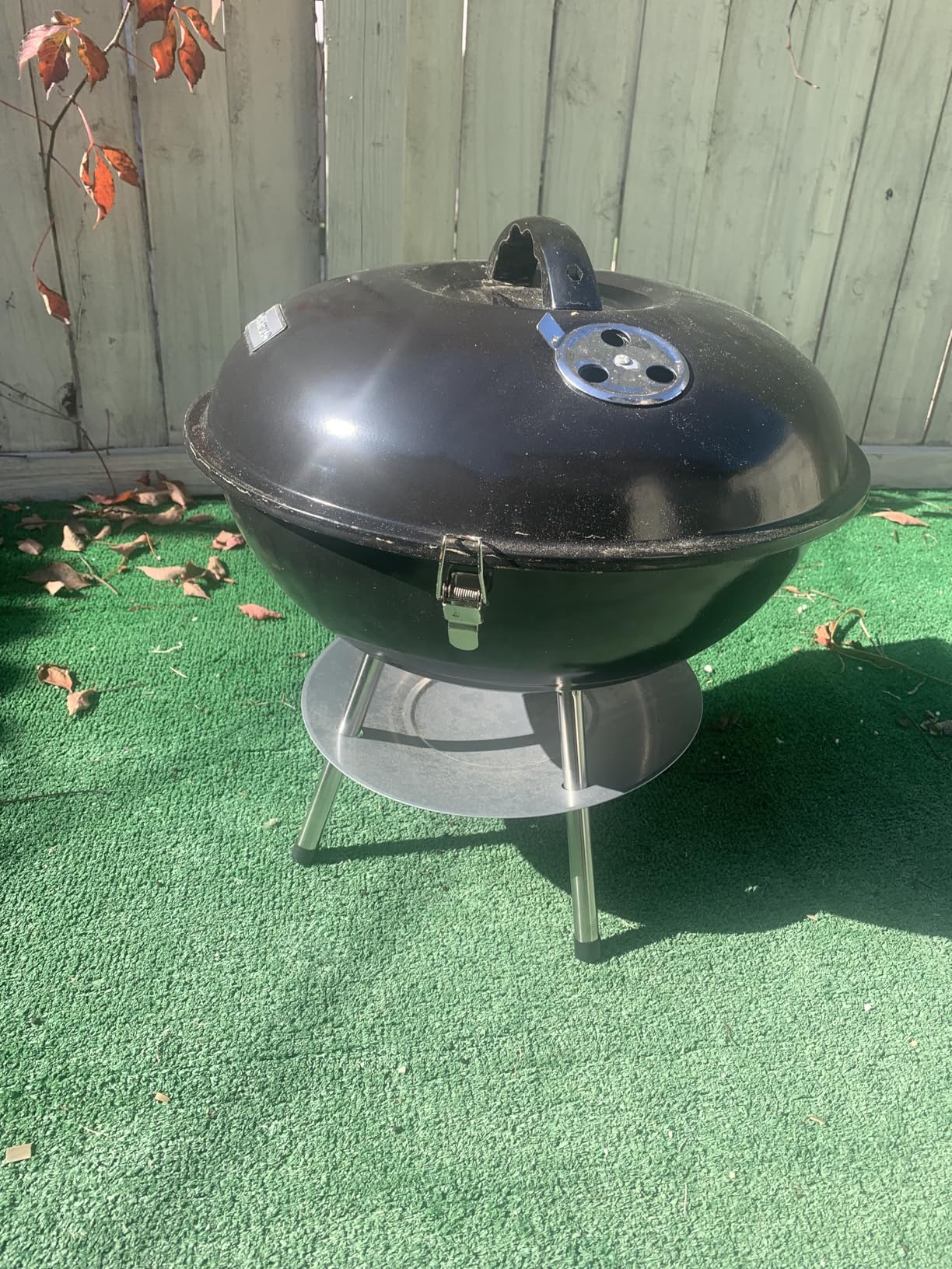 Cuisinart Charcoal Grill, Portable Tabletop Design, Locking Lid, 14