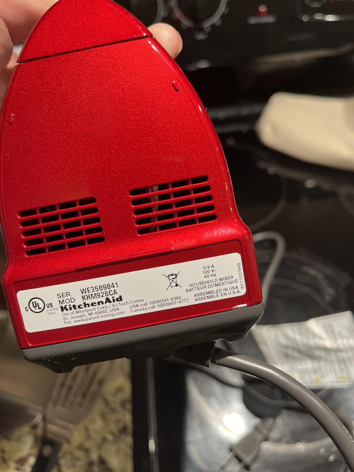 KitchenAid 9-Speed Hand Mixer - KHM926 Customer Review KitchenAid 9-Speed Hand Mixer - KHM926 - Customer Photo 1