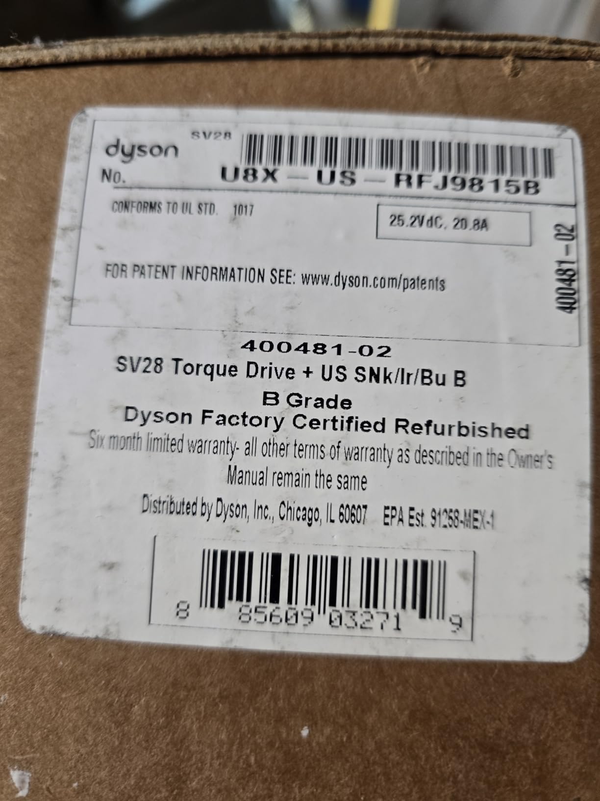 Dyson V11 Origin Cordless Vacuum, 185AW, 3 Power Modes, Up to 60 Minutes,² Deep Cleans Hard Floors and Carpets, Detangles pet Hair, Converts to Handheld Customer Review Dyson V11 Origin Cordless Vacuum, 185AW, 3 Power Modes, Up to 60 Minutes,² Deep Cleans Hard Floors and Carpets, Detangles pet Hair, Converts to Handheld - Customer Photo 5