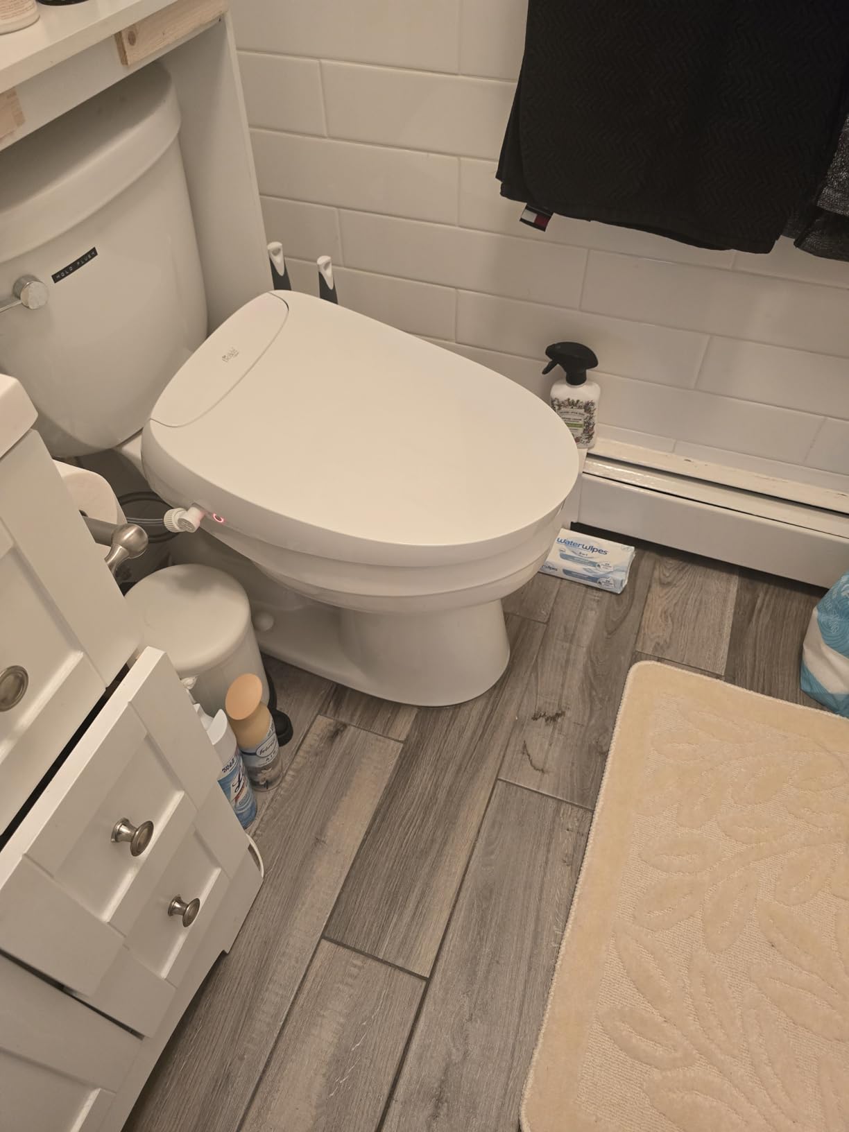 Bio Bidet BB2000 Bliss Electric Bidet Toilet Seat, Warm Water with Air Dryer, Heated Seat with Sensor and Slow Close Lid, Night Light, Remote Control, Elongated, White customer photo 1