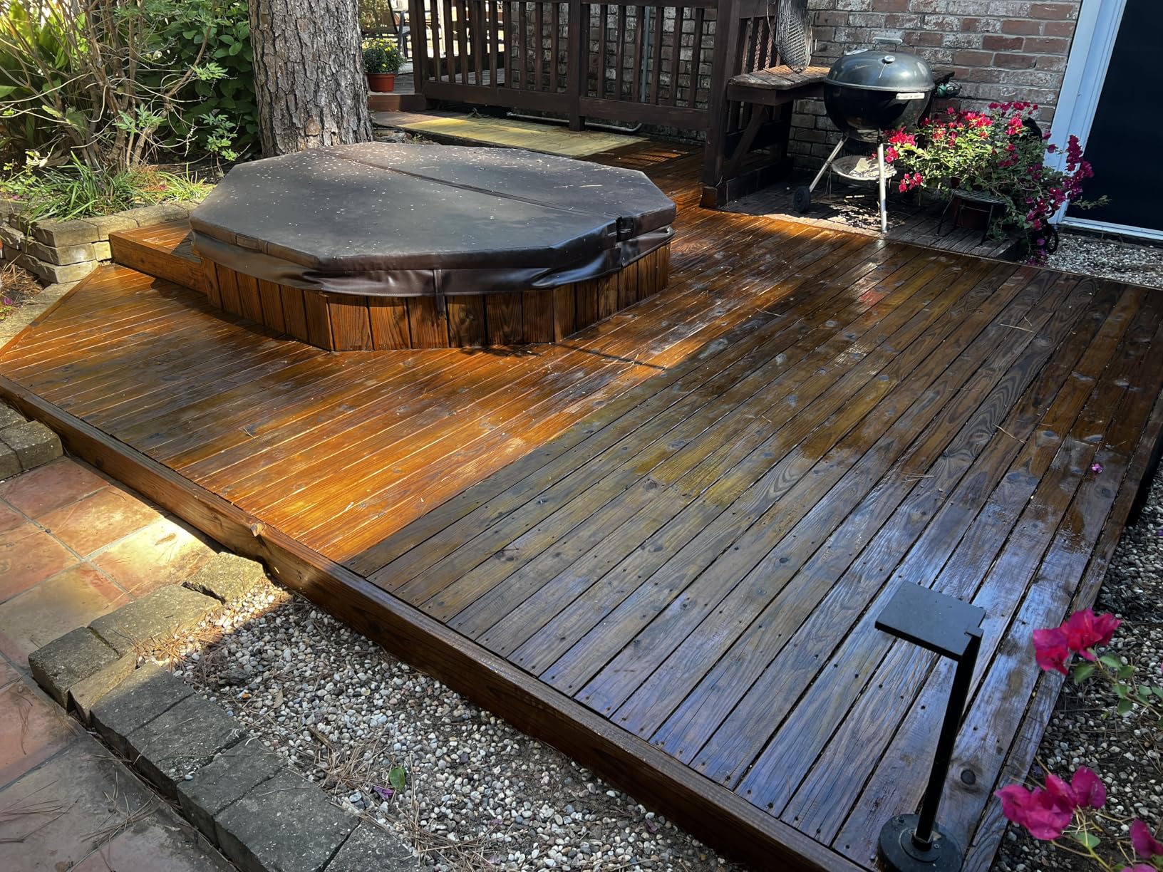 TWP 1501 Cedartone Low VOC Wood Preservation Stain - Eco-Friendly, Long-Lasting Protection, UV & Water Resistant, Easy to Apply - 1 Gallon Customer Review TWP 1501 Cedartone Low VOC Wood Preservation Stain - Eco-Friendly, Long-Lasting Protection, UV & Water Resistant, Easy to Apply - 1 Gallon - Customer Photo 1