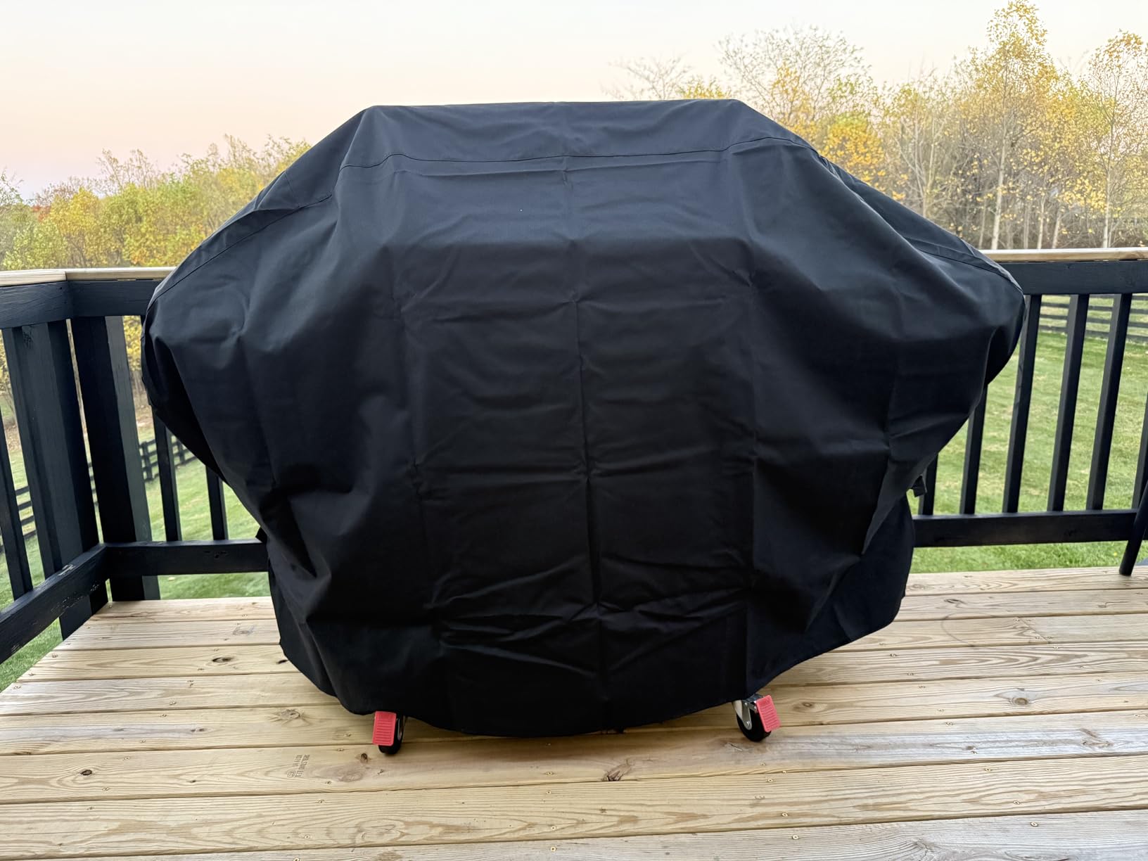 Unicook Heavy Duty Waterproof Grill Cover for Outdoor Grill 65 Inch, Black | Compatible with Weber Charbroil Nexgrill Gas Grills up to 63
