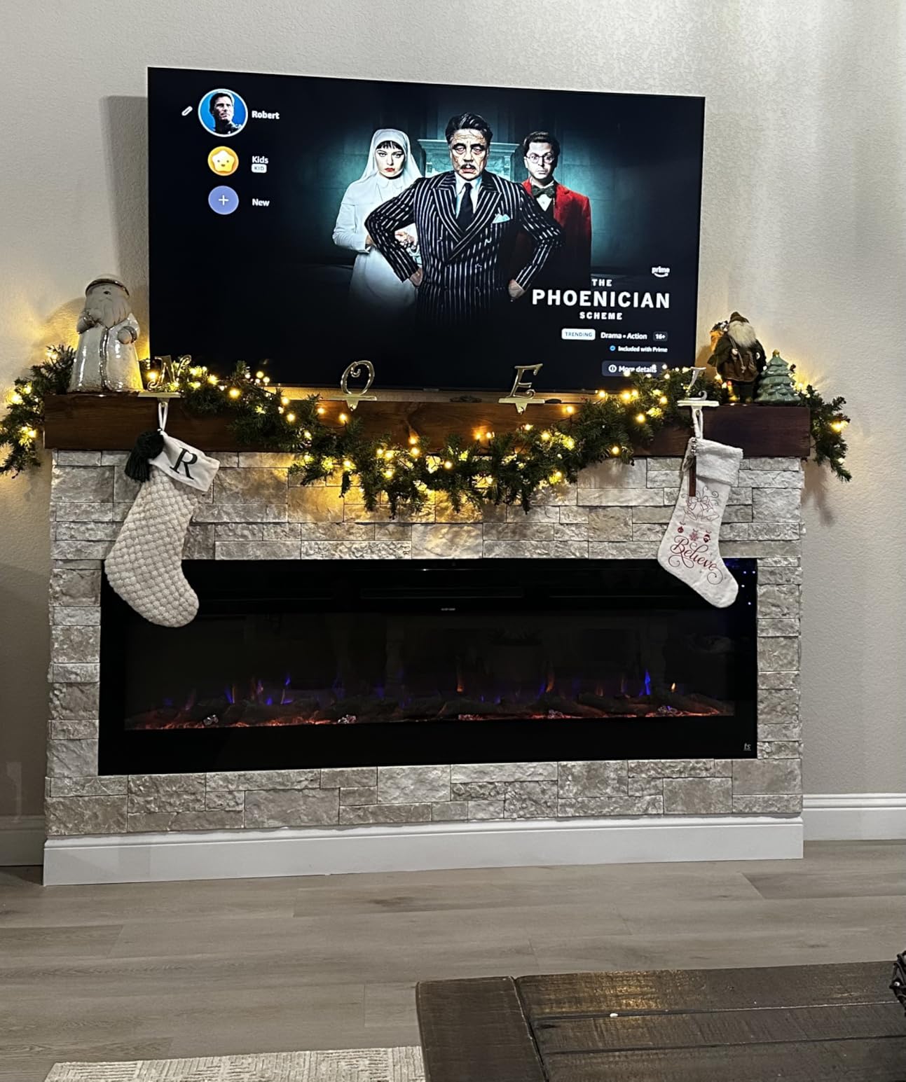 Touchstone Smart Electric Fireplace-The Sideline 60
